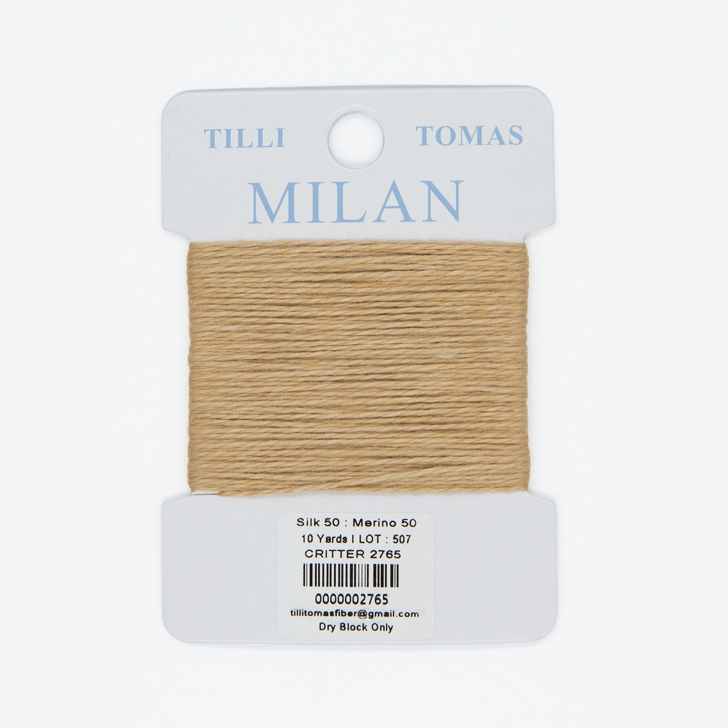Milan Cards - 2765 Critter — silk card for needlepoint, 13 mesh