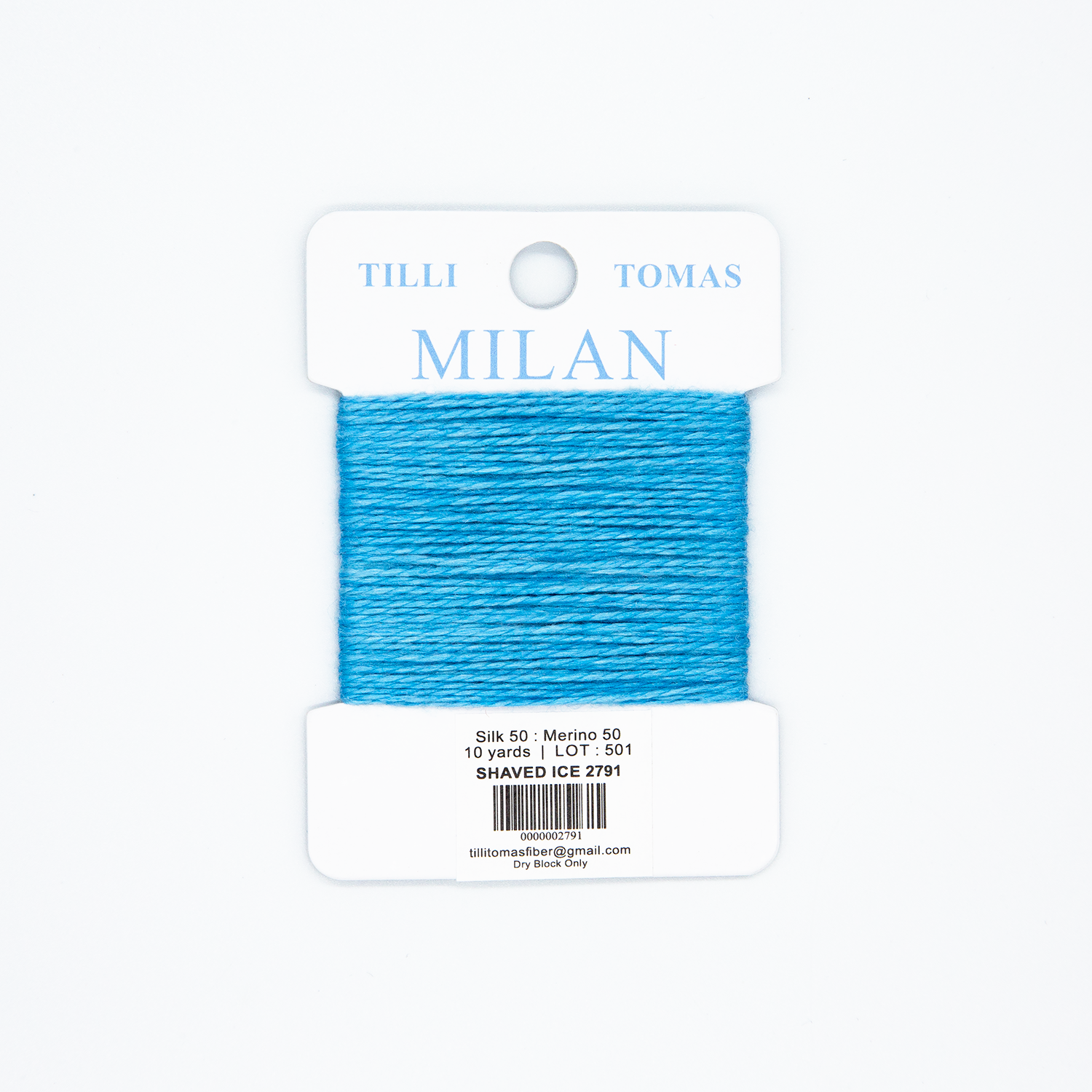 Milan Cards - 2791 Shaved Ice — silk card for needlepoint, 13 mesh