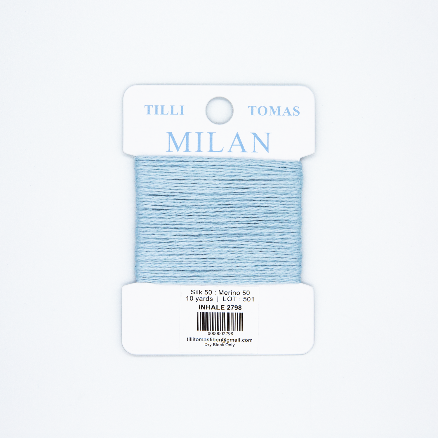 Milan Cards - 2798 Inhale — silk card for needlepoint, 13 mesh