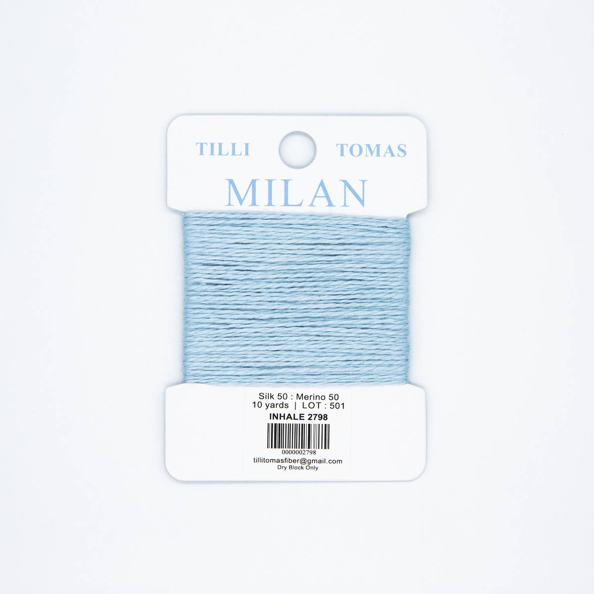 Milan Cards - 2798 Inhale — silk card for needlepoint, 13 mesh