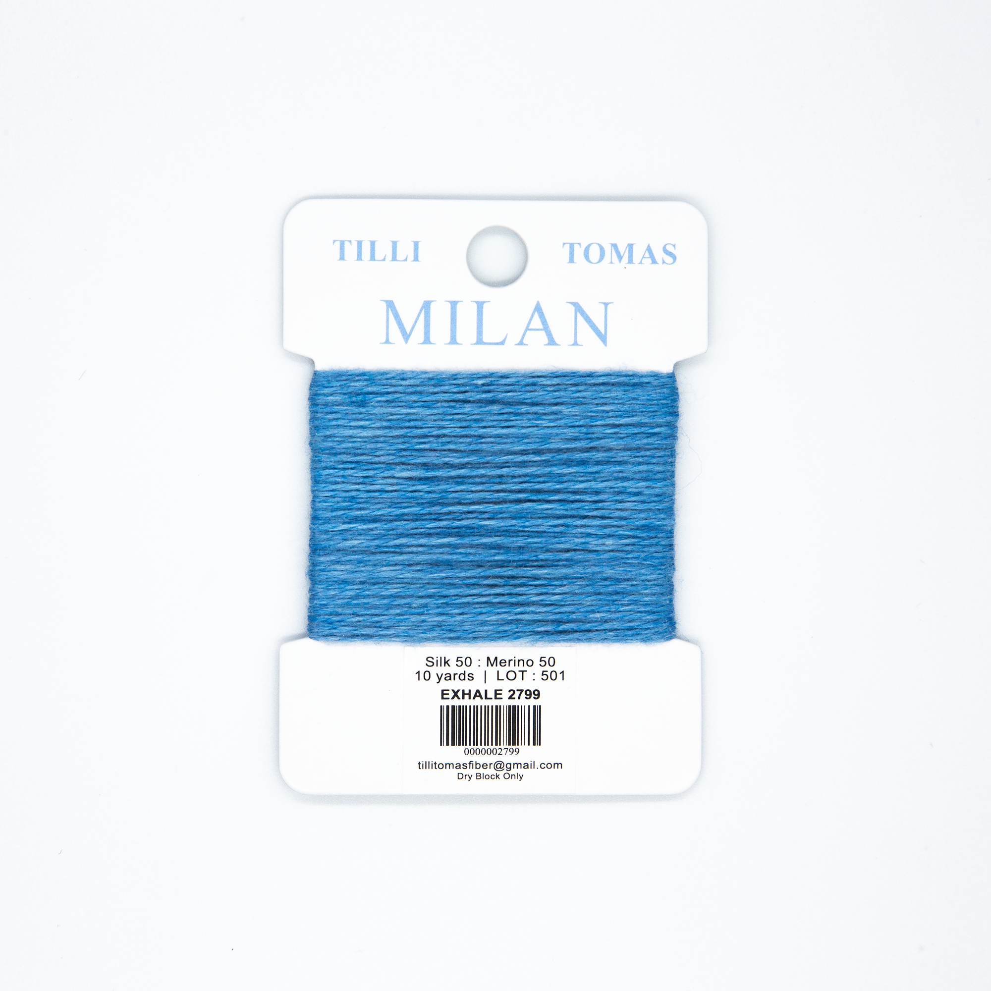 Milan Cards - 2799 Exhale — silk card for needlepoint, 13 mesh