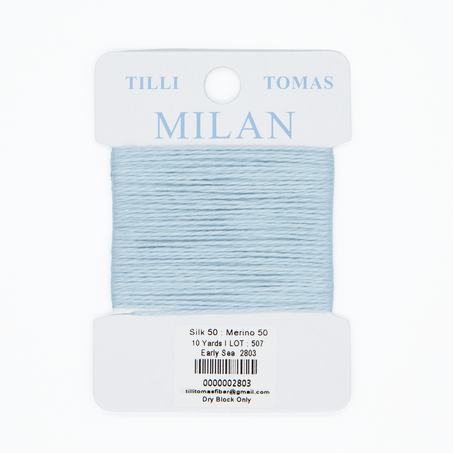 Milan Cards - 2803 Early Sea — silk card for needlepoint, 13 mesh