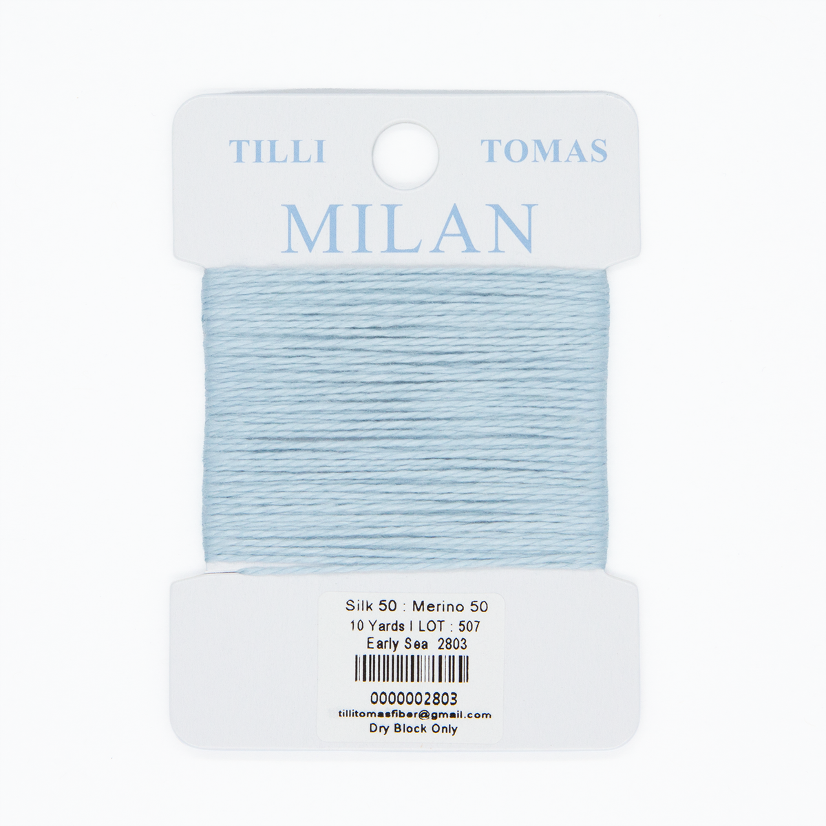 Milan Cards - 2803 Early Sea — silk card for needlepoint, 13 mesh