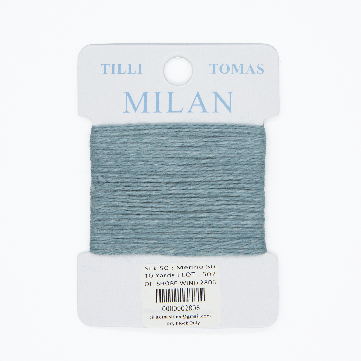Milan Cards - 2806 Offshore Wind — silk card for needlepoint, 13 mesh