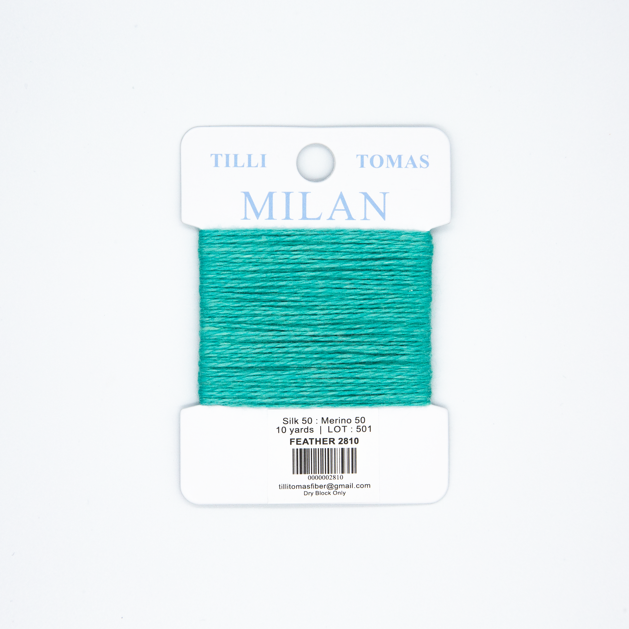 Milan Cards - 2810 Feather — silk card for needlepoint, 13 mesh