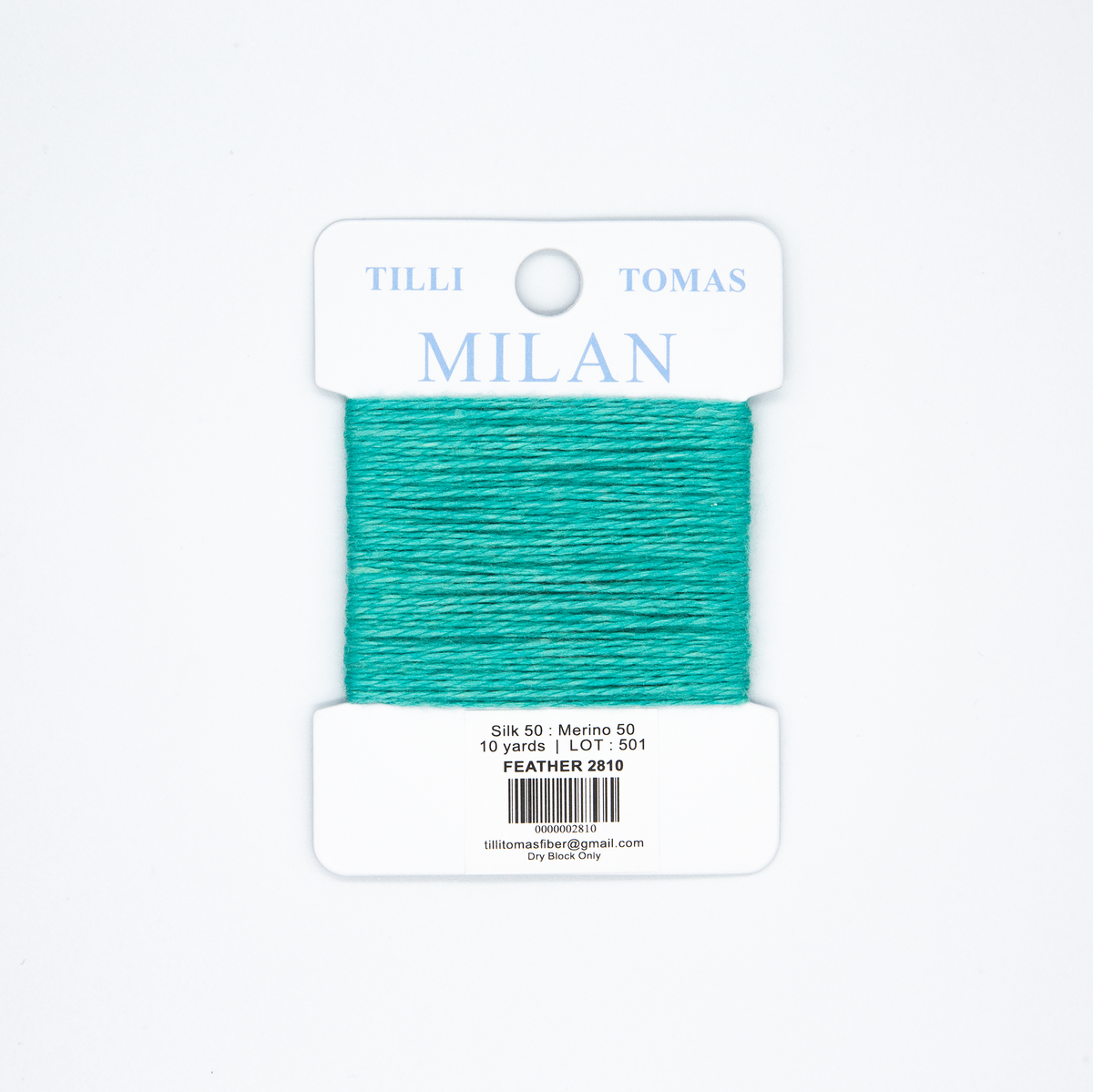 Milan Cards - 2810 Feather — silk card for needlepoint, 13 mesh