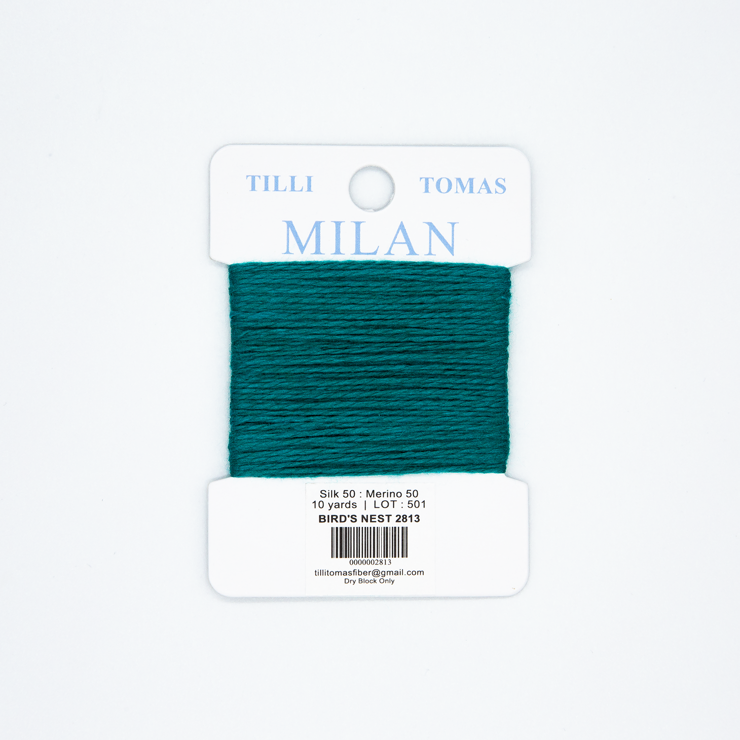 Milan Cards - 2813 Bird's Nest — silk card for needlepoint, 13 mesh