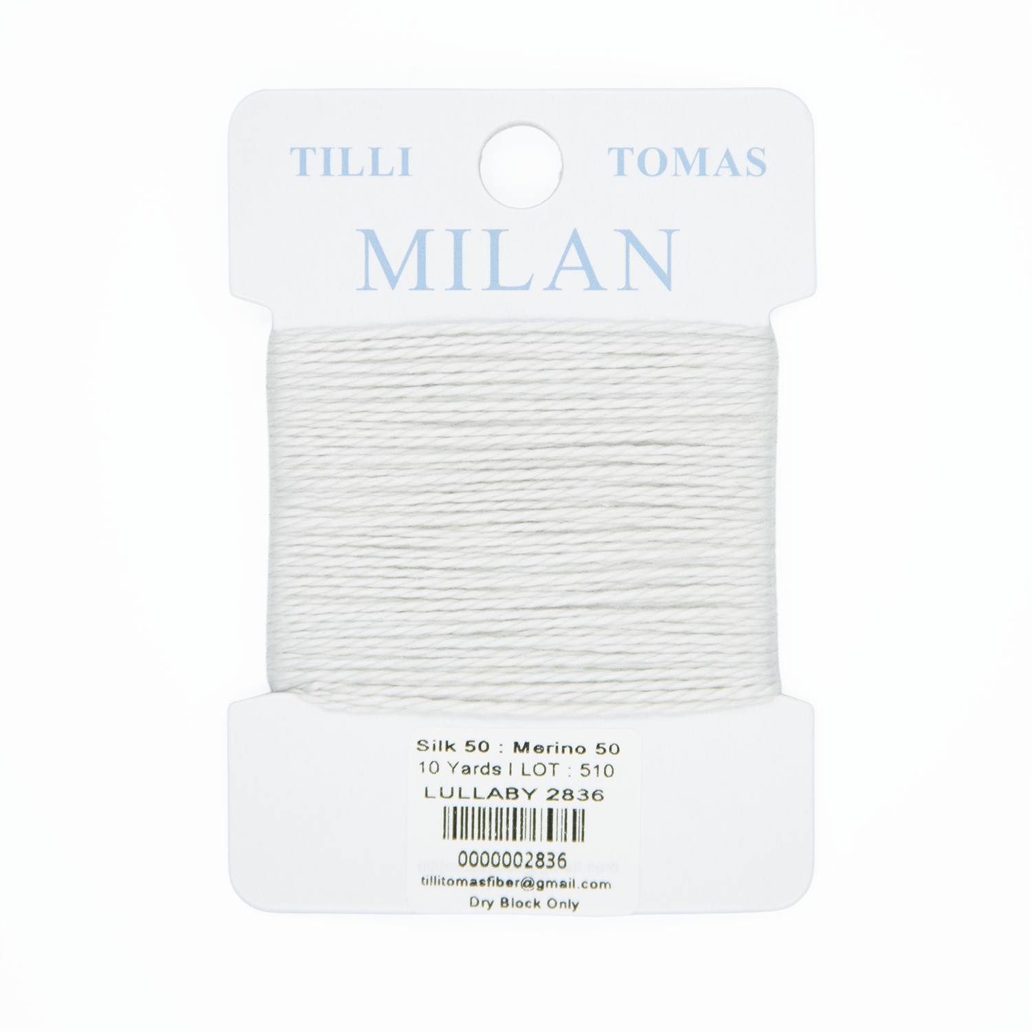 Milan Cards - 2836 Lullaby — silk card for needlepoint, 13 mesh