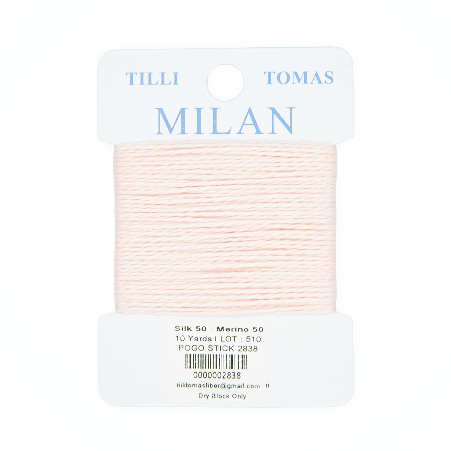 Milan Cards - 2838 Pogo Stitch — silk card for needlepoint, 13 mesh