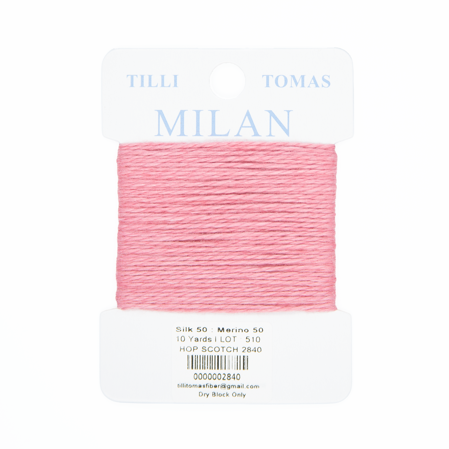 Milan Cards - 2840 Hop Scotch — silk card for needlepoint, 13 mesh