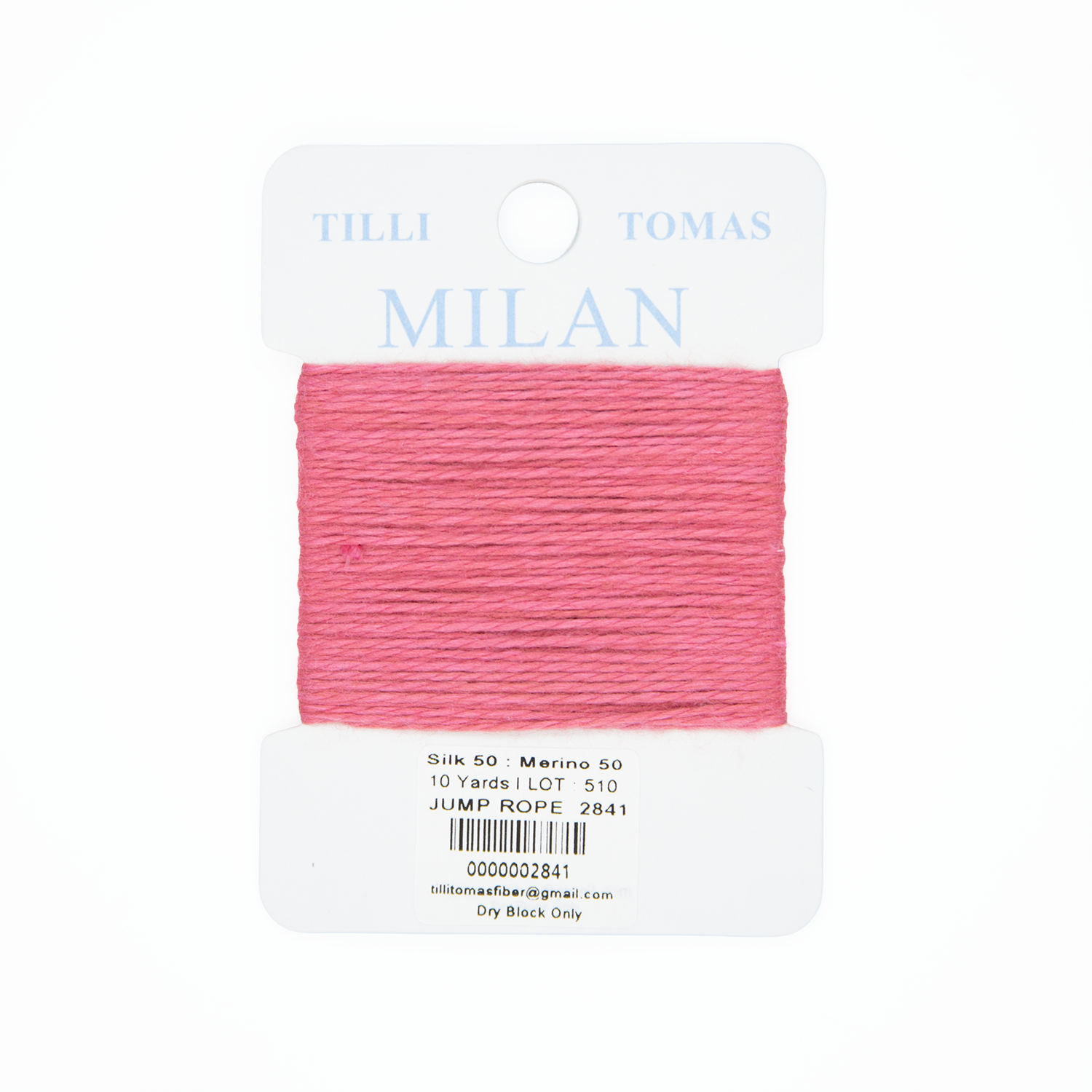 Milan Cards - 2841 Jump Rope — silk card for needlepoint, 13 mesh
