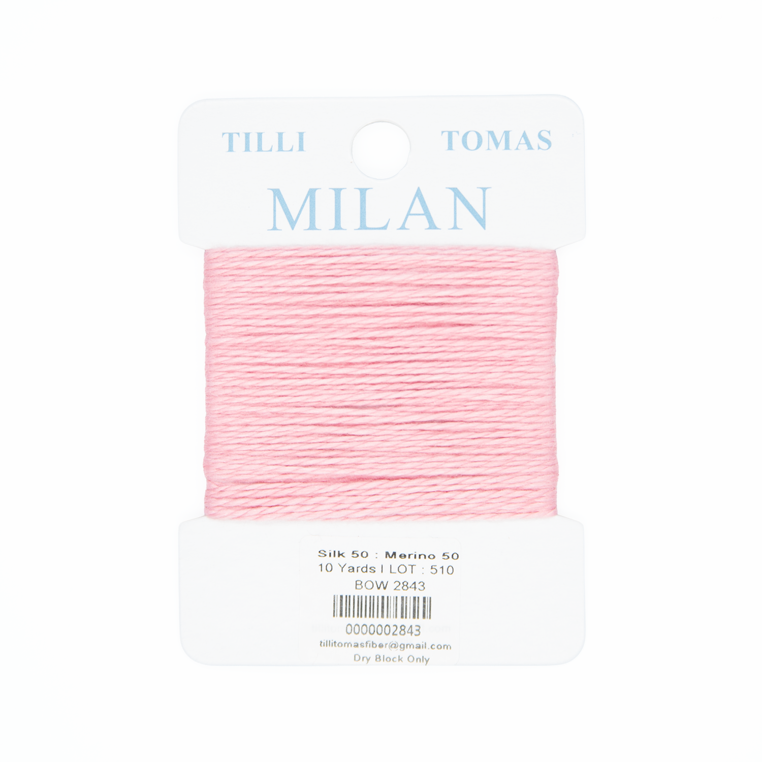 Milan Cards - 2843 Bow — silk card for needlepoint, 13 mesh