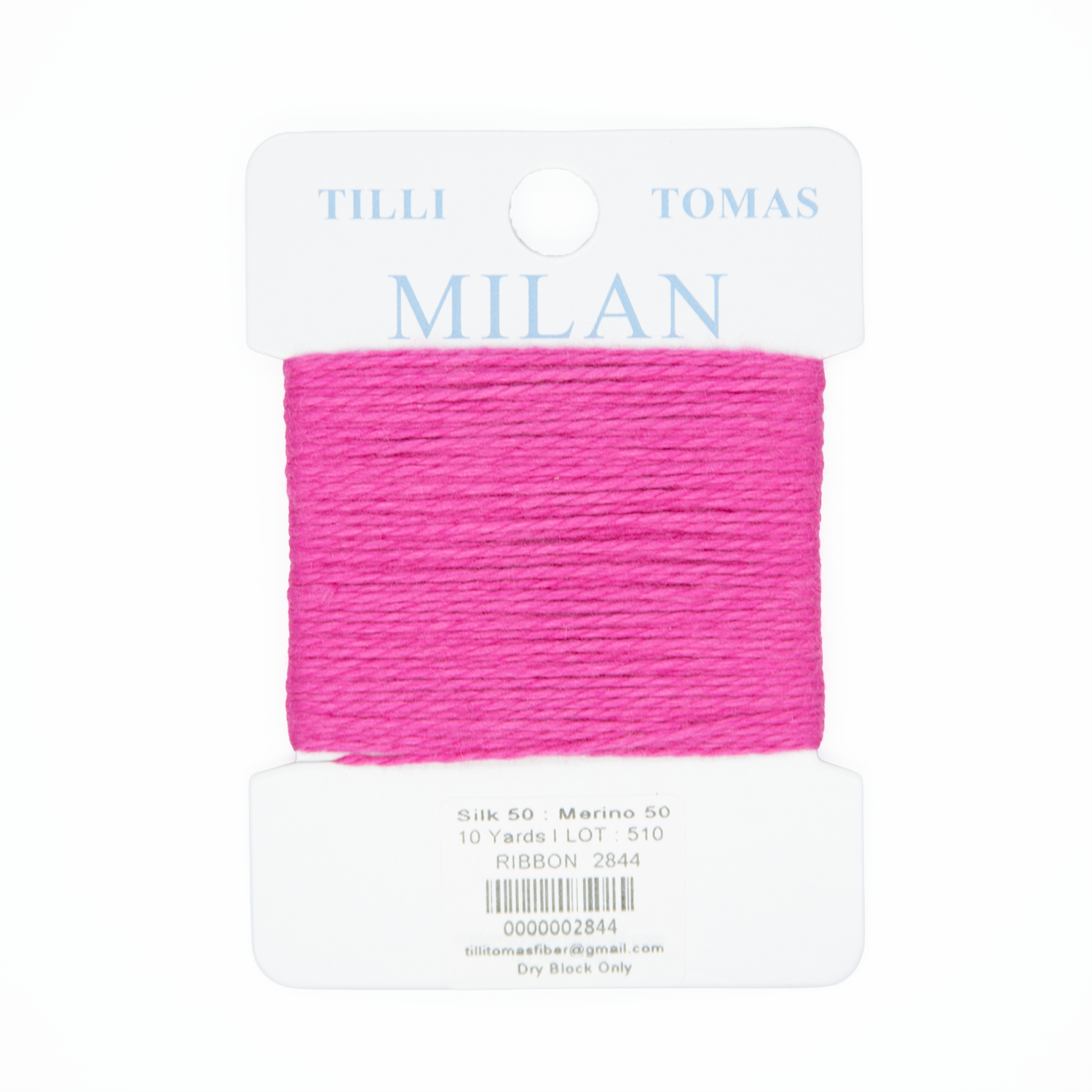 Milan Cards - 2844 Ribbon — silk card for needlepoint, 13 mesh