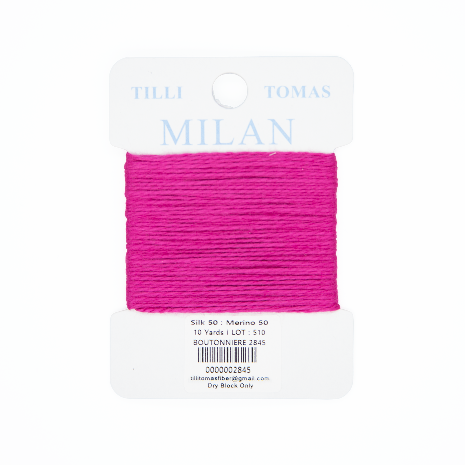 Milan Cards - 2845 Boutonniere — silk card for needlepoint, 13 mesh