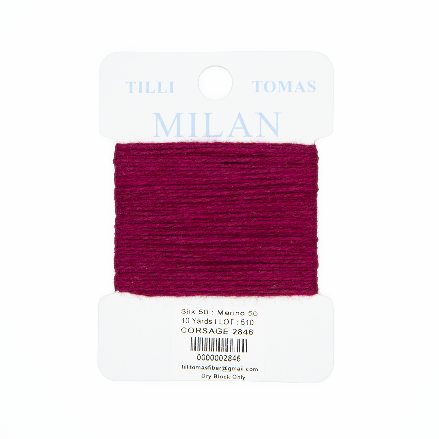 Milan Cards - 2846 Corsage — silk card for needlepoint, 13 mesh