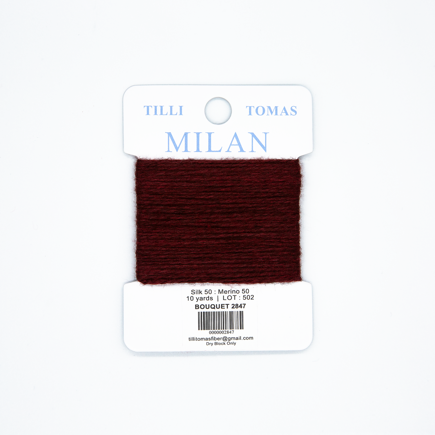 Milan Cards - 2847 Bouquet — silk card for needlepoint, 13 mesh