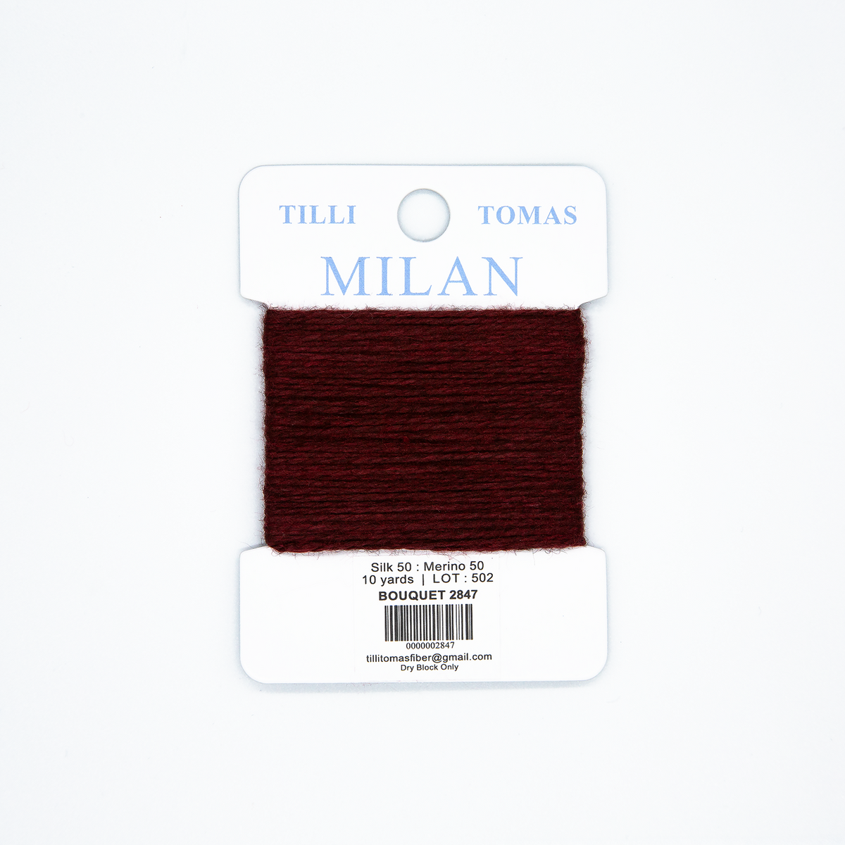 Milan Cards - 2847 Bouquet — silk card for needlepoint, 13 mesh