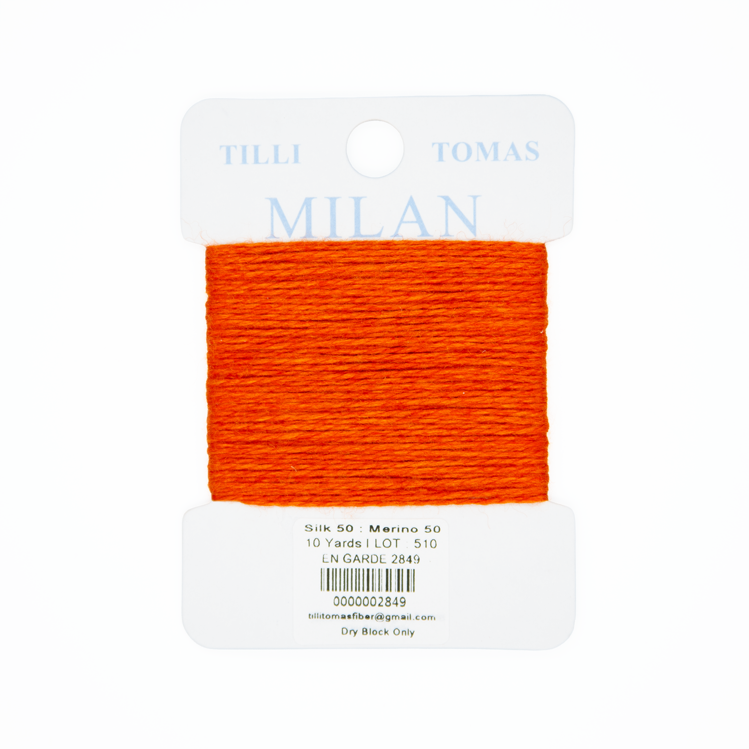 Milan Cards - 2849 En Garde — silk card for needlepoint, 13 mesh