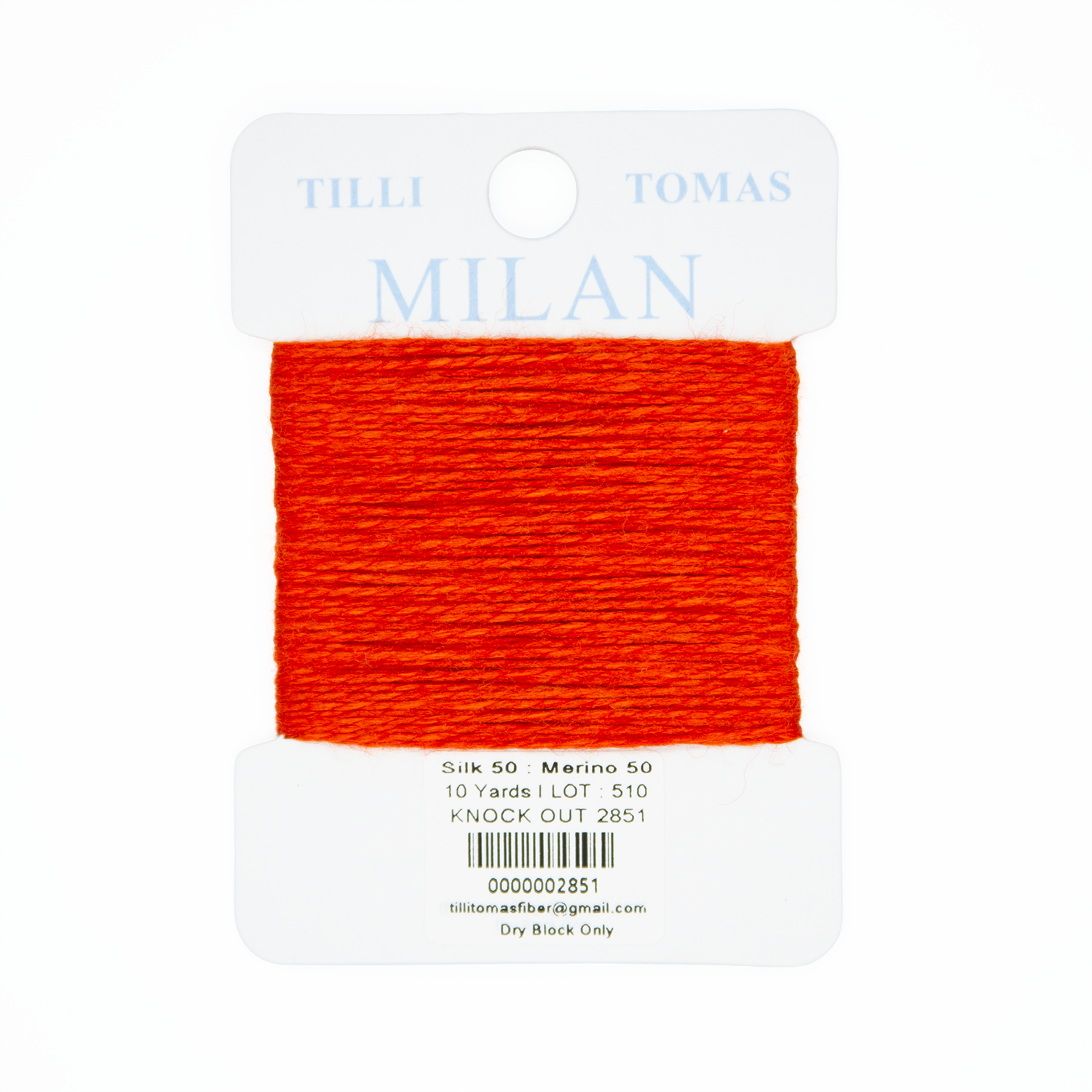 Milan Cards - 2851 Knockout — silk card for needlepoint, 13 mesh