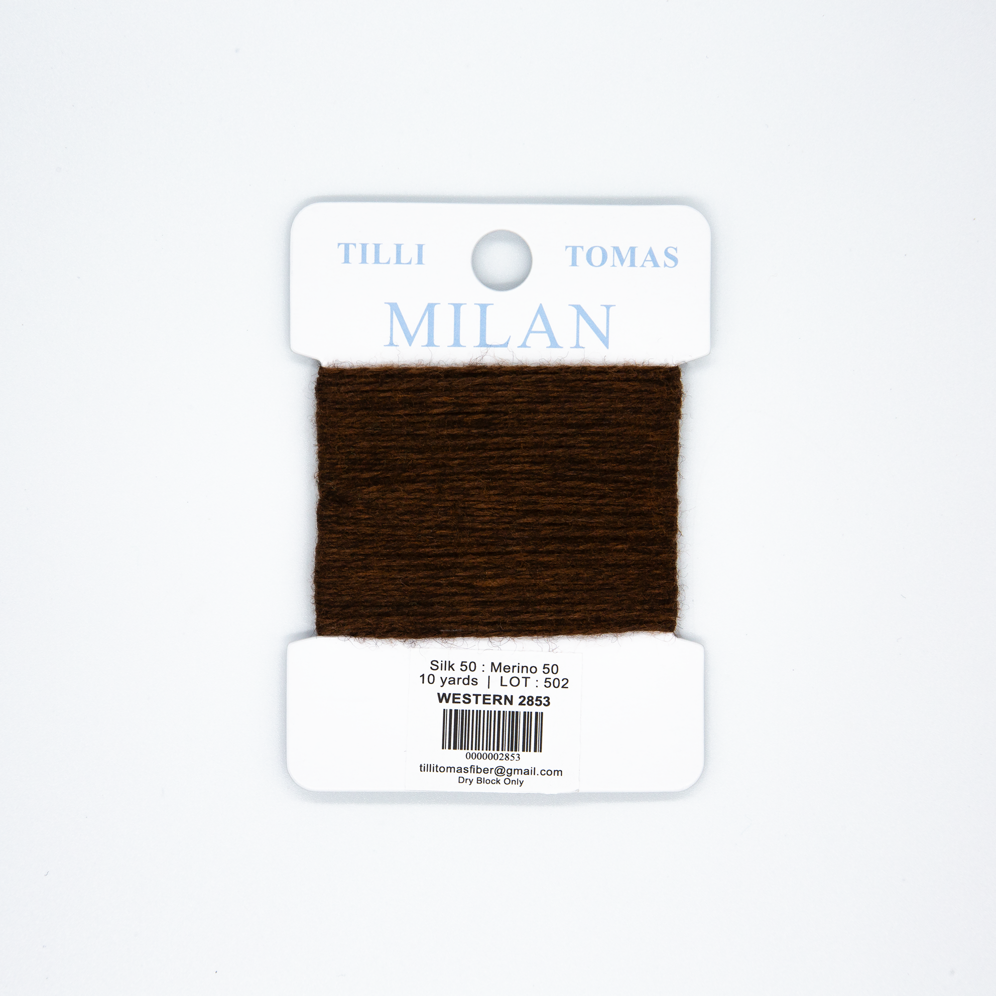 Milan Cards - 2853 Western — silk card for needlepoint, 13 mesh