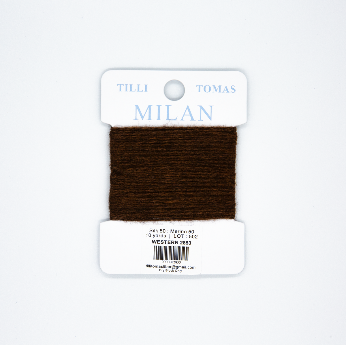 Milan Cards - 2853 Western — silk card for needlepoint, 13 mesh