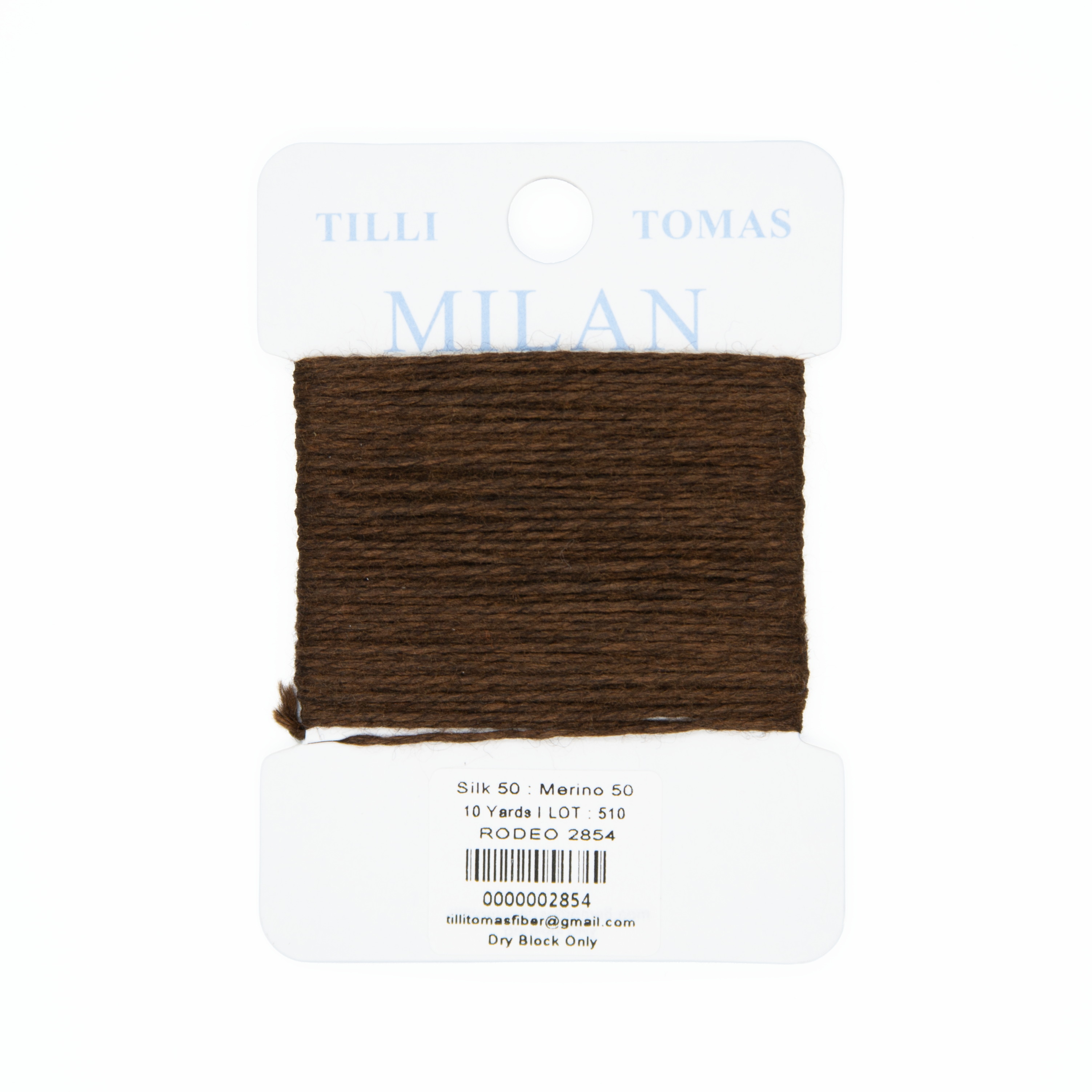 Milan Cards - 2854 Rodeo — silk card for needlepoint, 13 mesh