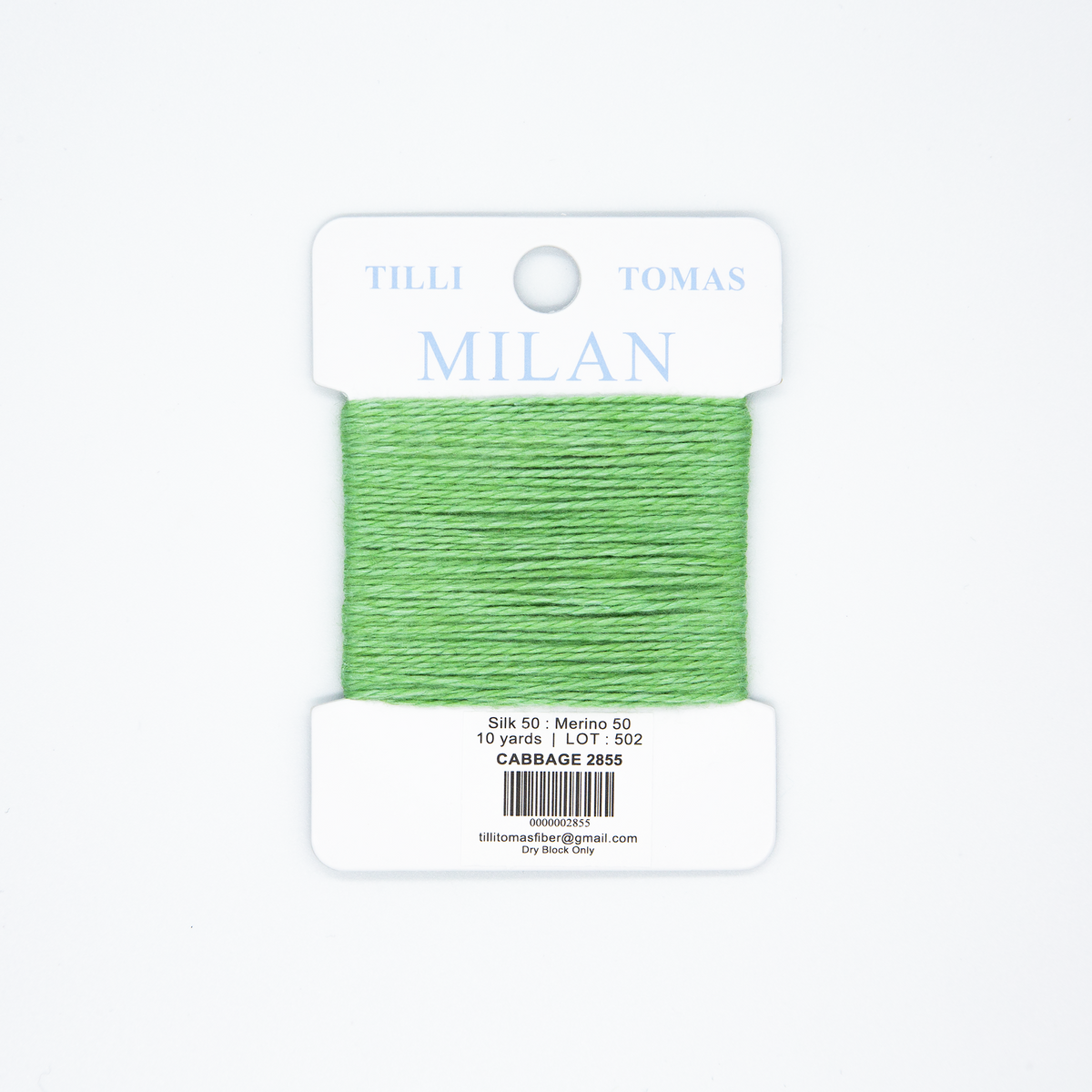 Milan Cards - 2855 Cabbage — silk card for needlepoint, 13 mesh
