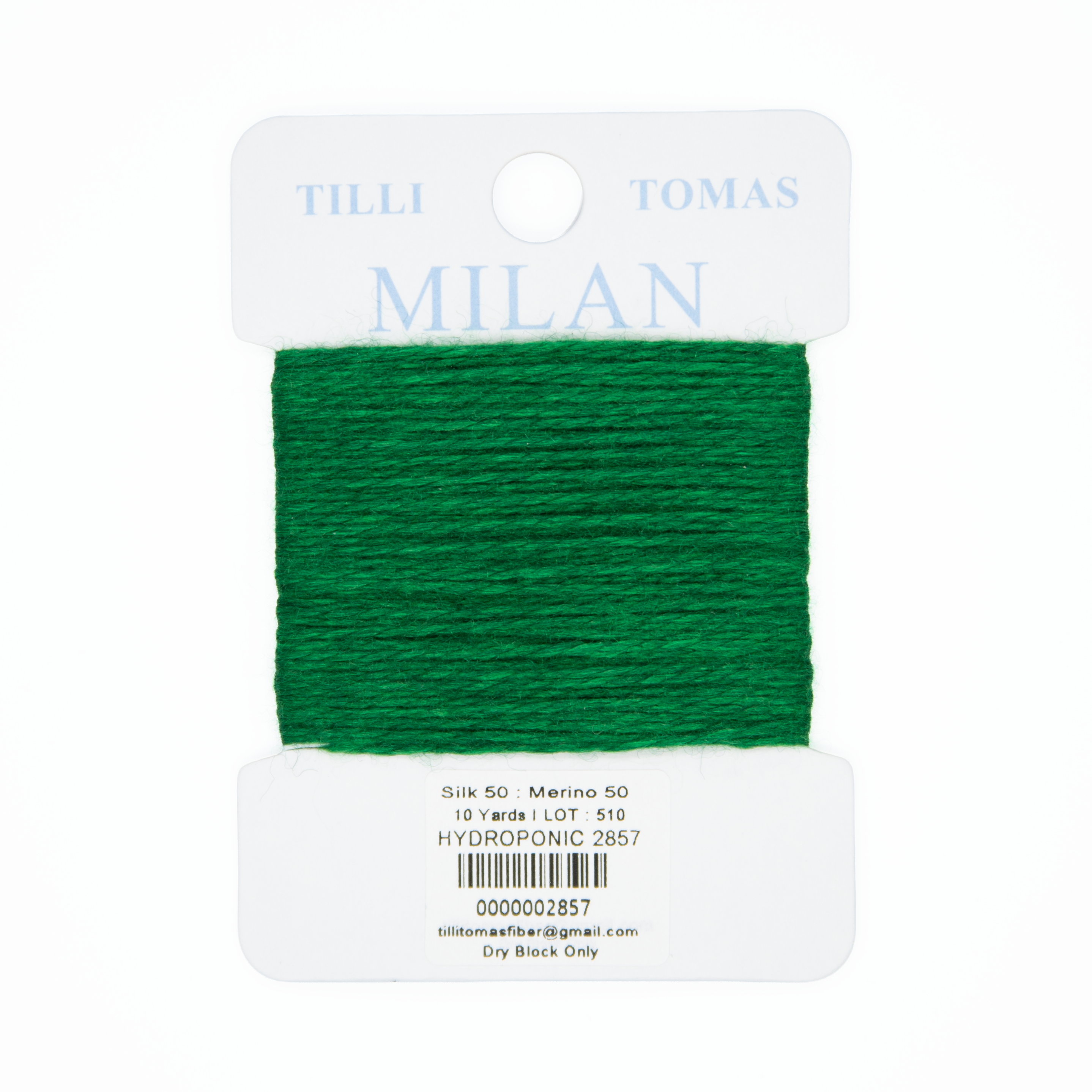Milan Cards - 2857 Hydroponic — silk card for needlepoint, 13 mesh