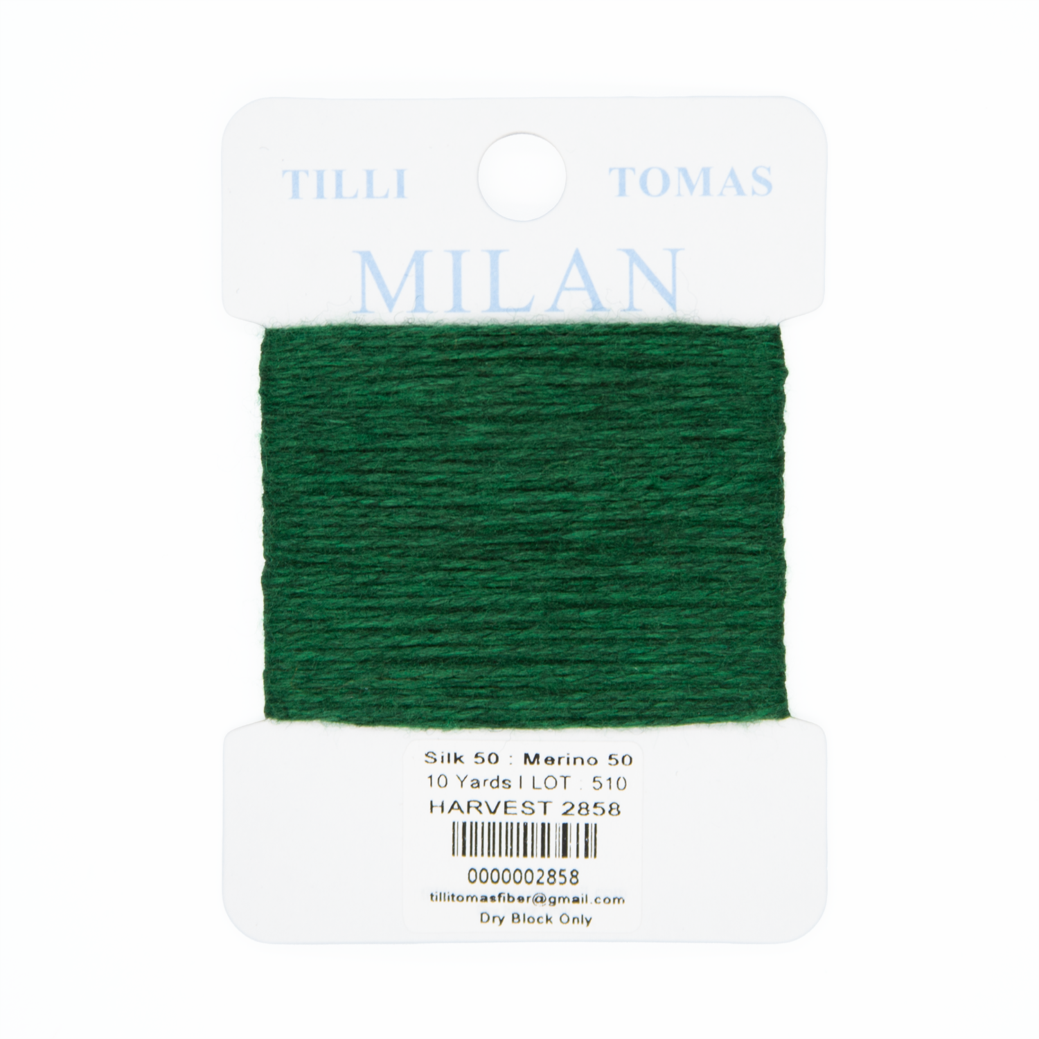 Milan Cards - 2858 Harvest — silk card for needlepoint, 13 mesh