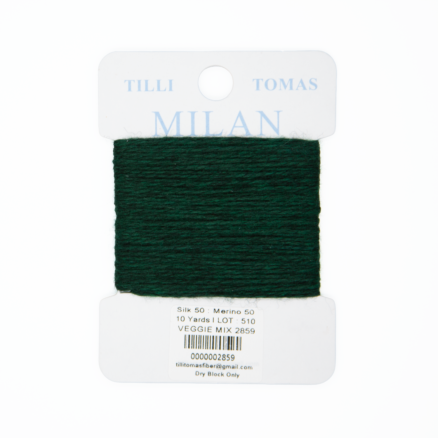 Milan Cards - 2859 Veggie Mix — silk card for needlepoint, 13 mesh