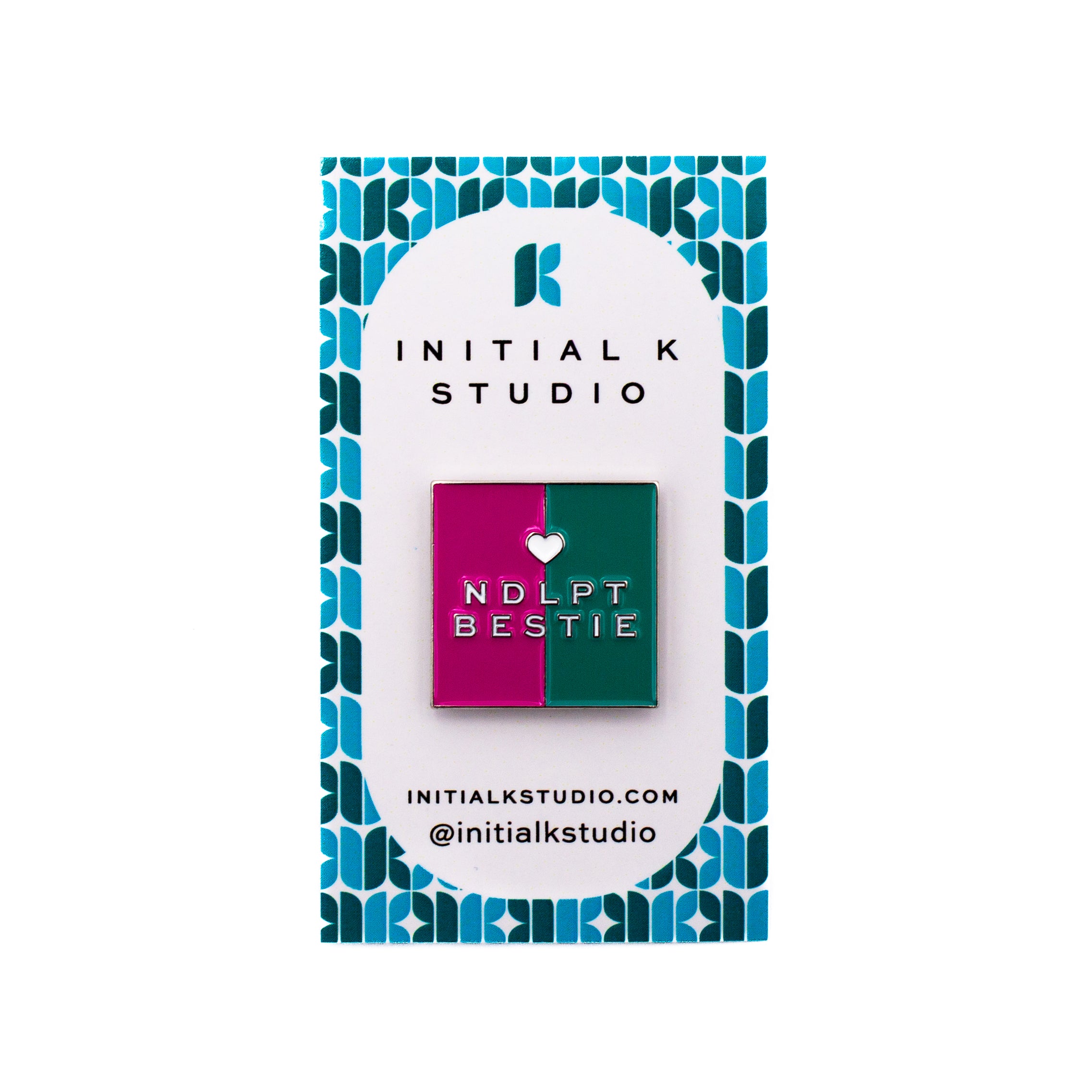 NDLPT Bestie Needle Minder by Initial K Studio — needlepoint accessory from Angel City Stitchery
