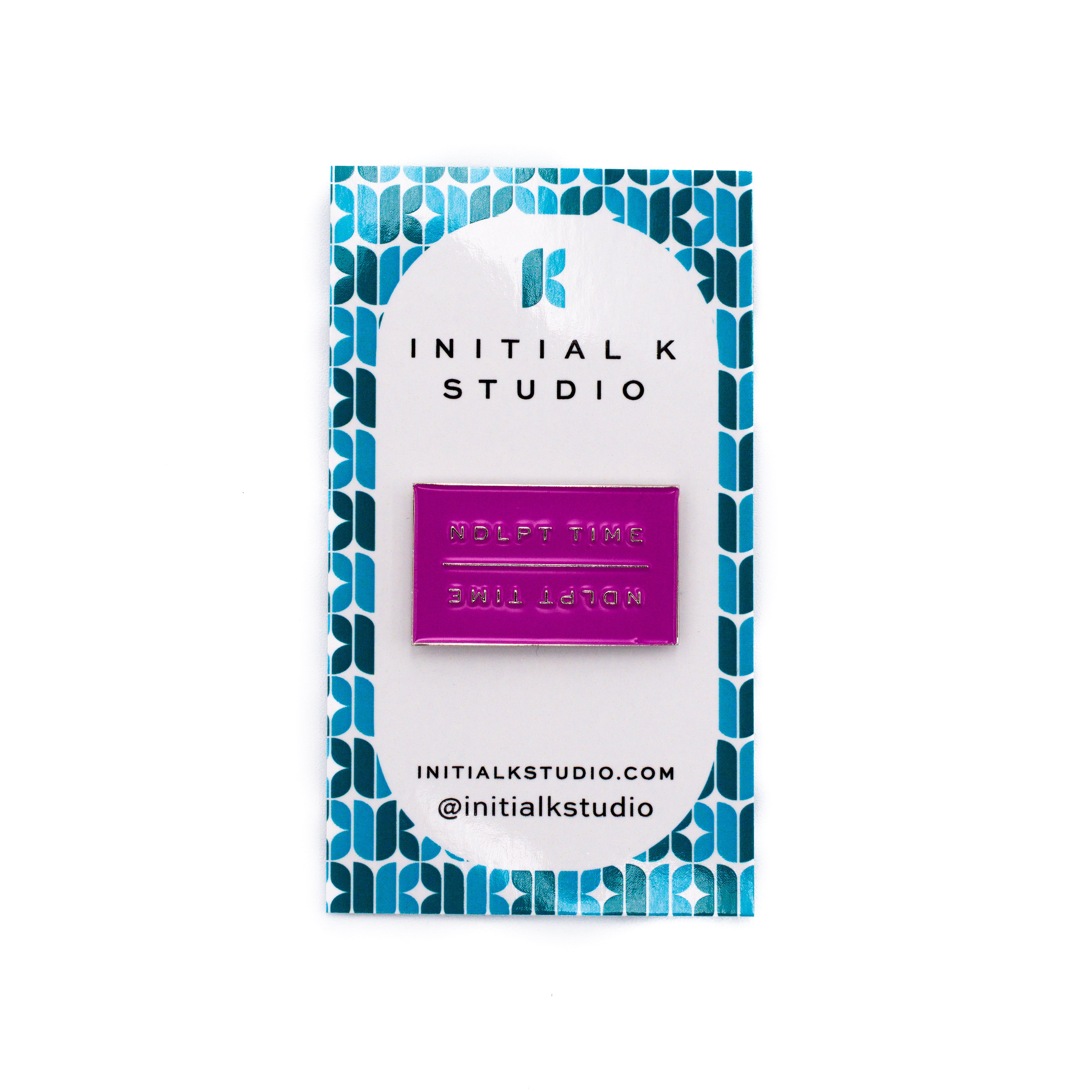 NDLPT Time Needle Minder by Initial K Studio — needlepoint accessory from Angel City Stitchery