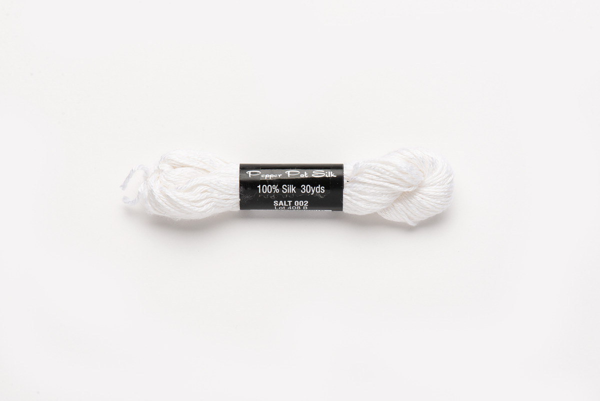 Pepper Pot Silk - 002 Salt — silk skein for needlepoint, 18 mesh