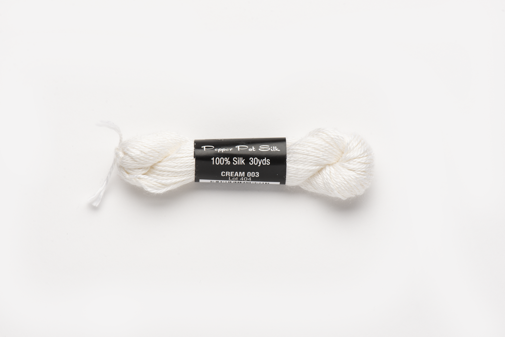 Pepper Pot Silk - 003 Cream — silk skein for needlepoint, 18 mesh