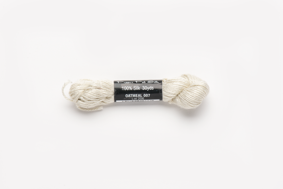 Pepper Pot Silk - 007 Oatmeal — silk skein for needlepoint, 18 mesh