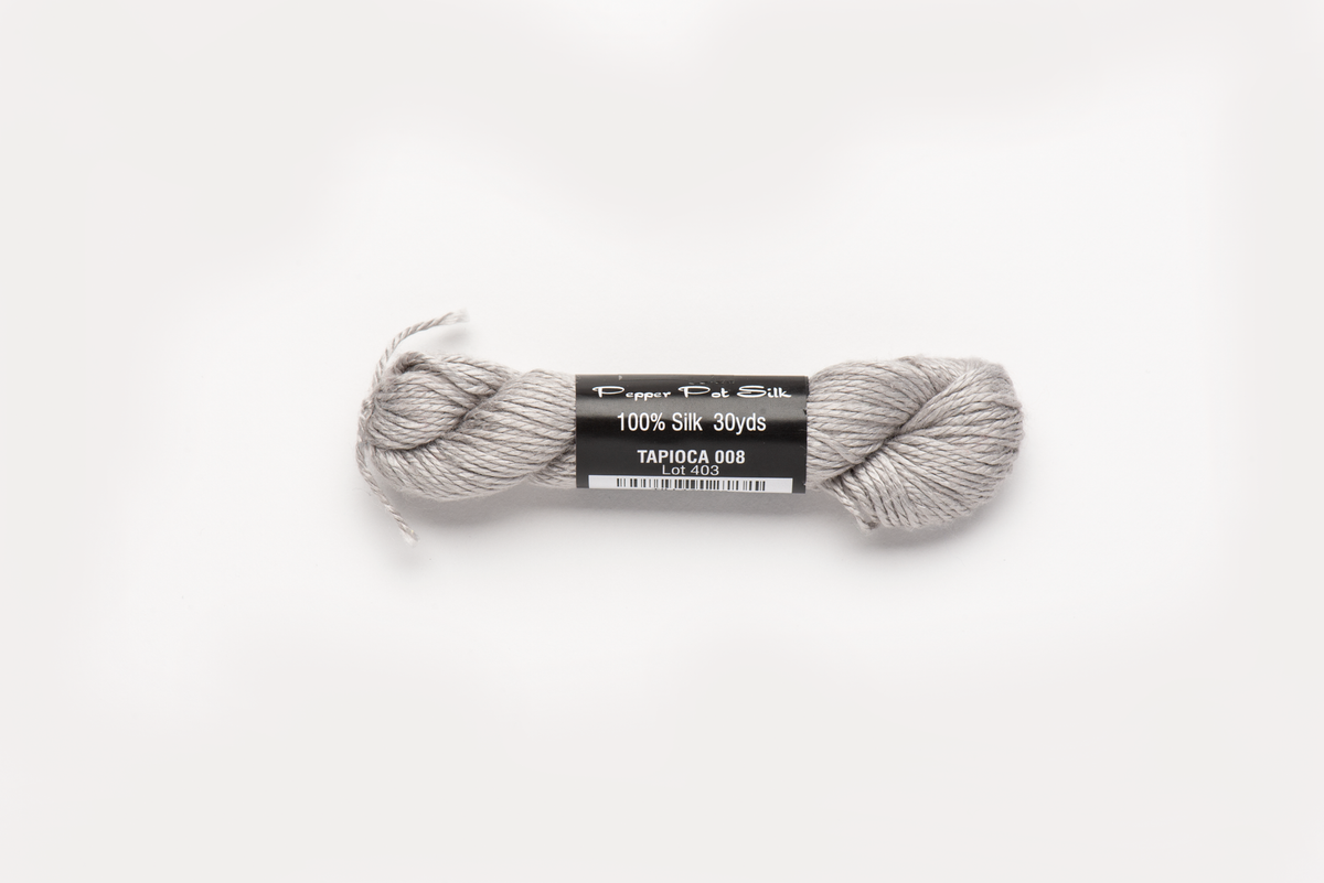 Pepper Pot Silk - 008 Tapioca — silk skein for needlepoint, 18 mesh