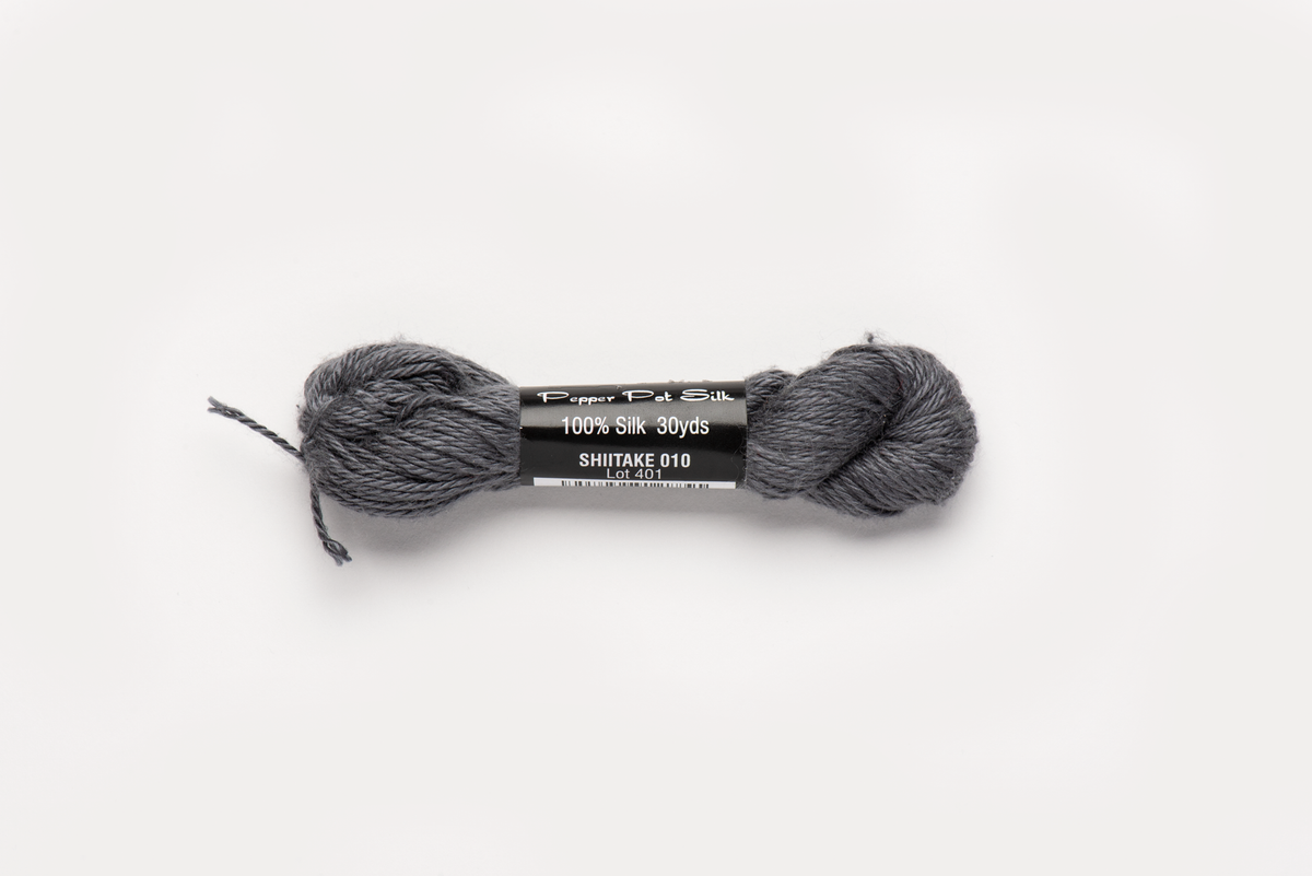 Pepper Pot Silk - 010 Shiitake — silk skein for needlepoint, 18 mesh