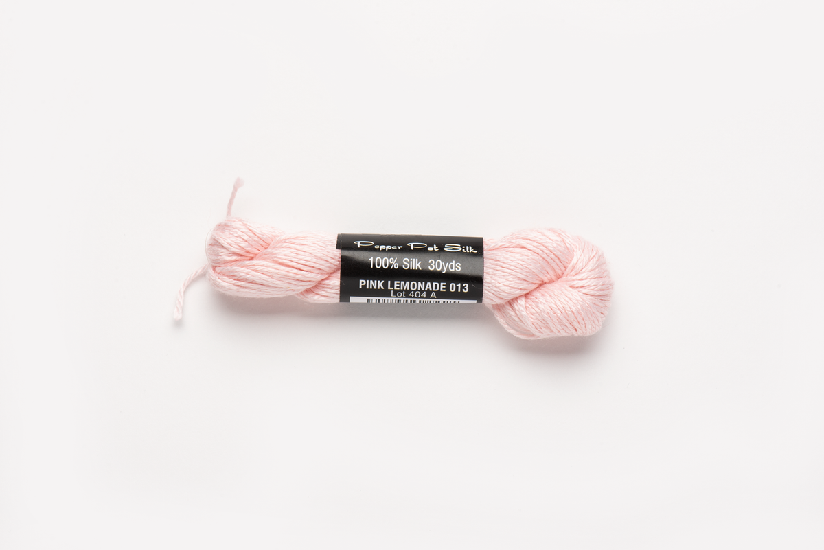 Pepper Pot Silk - 013 Pink Lemonade — silk skein for needlepoint, 18 mesh