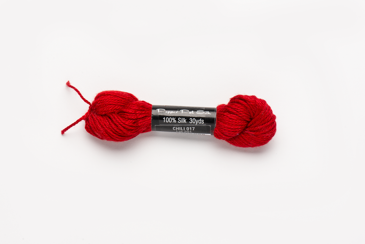 Pepper Pot Silk - 017 Chili — silk skein for needlepoint, 18 mesh