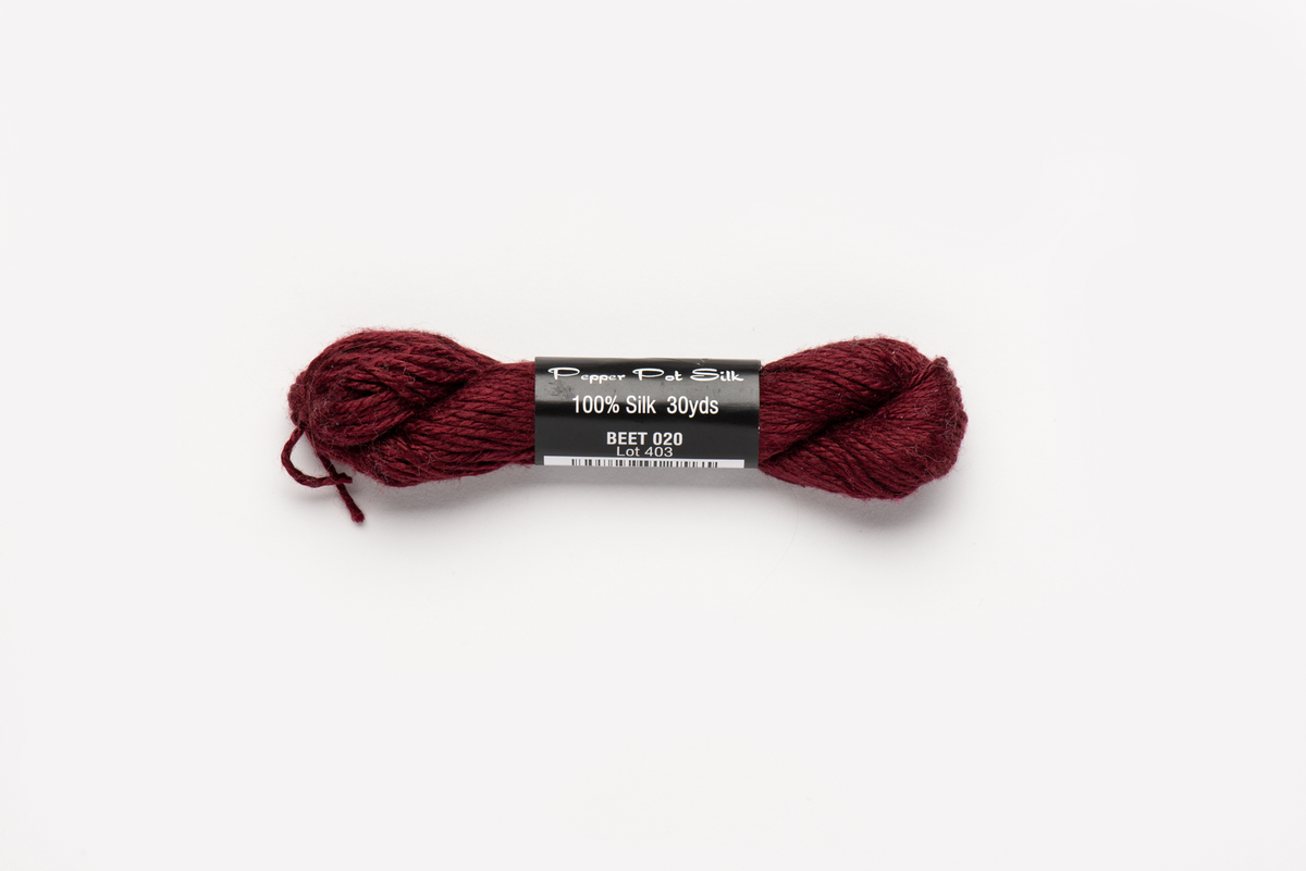Pepper Pot Silk - 020 Beet — silk skein for needlepoint, 18 mesh