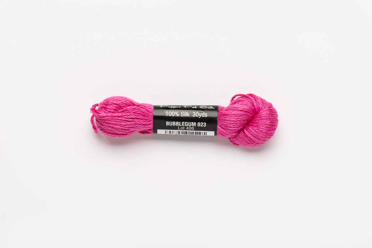 Pepper Pot Silk - 023 Bubblegum — silk skein for needlepoint, 18 mesh