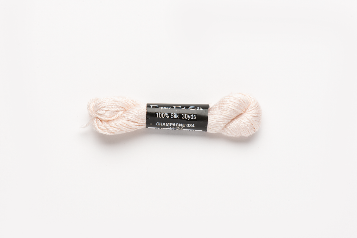 Pepper Pot Silk - 034 Champagne — silk skein for needlepoint, 18 mesh