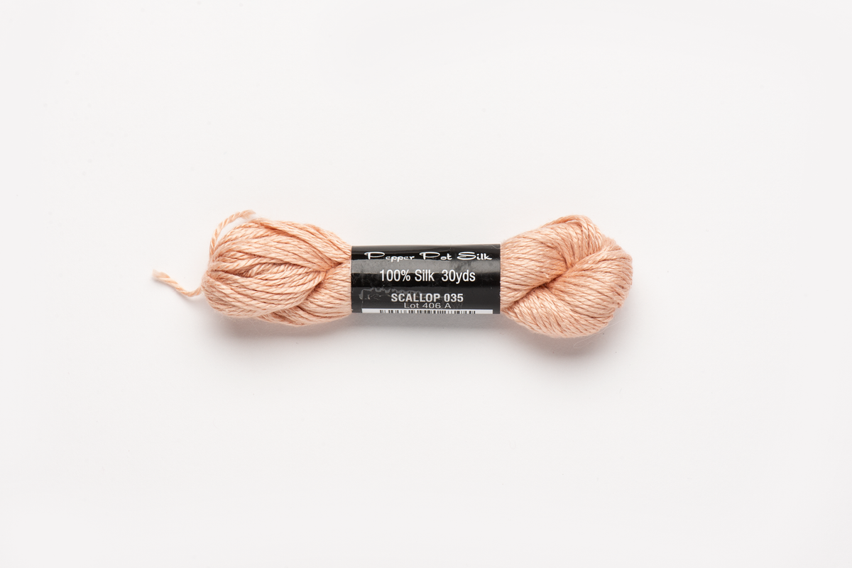 Pepper Pot Silk - 035 Scallop — silk skein for needlepoint, 18 mesh