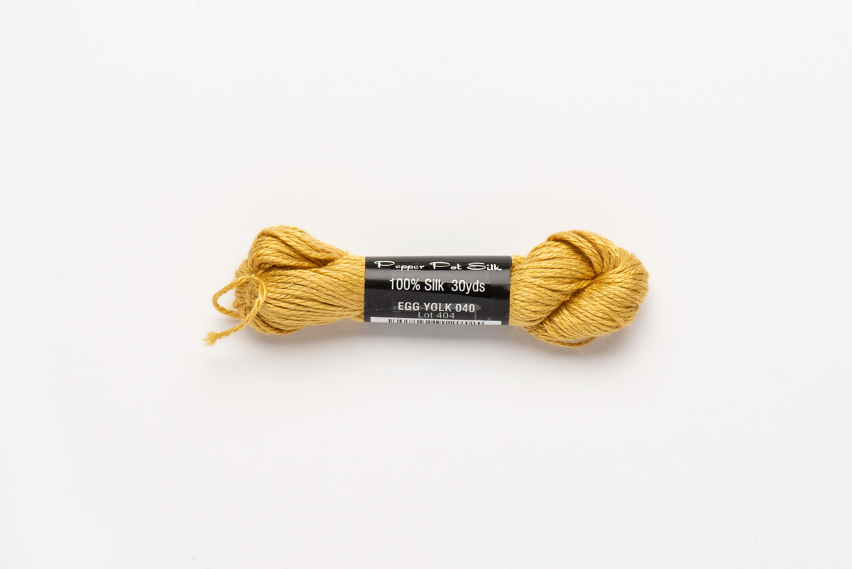 Pepper Pot Silk - 040 Egg Yolk — silk skein for needlepoint, 18 mesh
