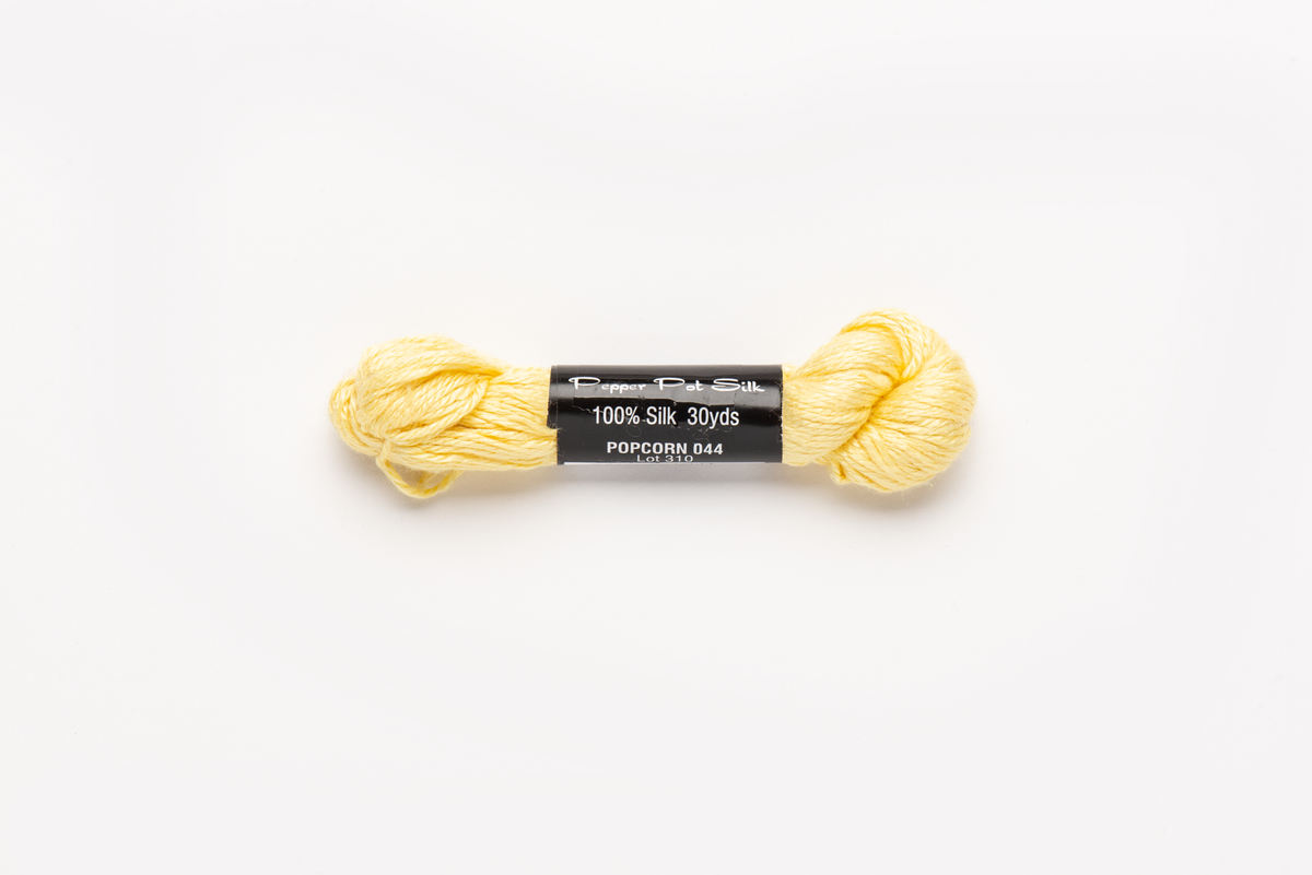 Pepper Pot Silk - 044 Popcorn — silk skein for needlepoint, 18 mesh
