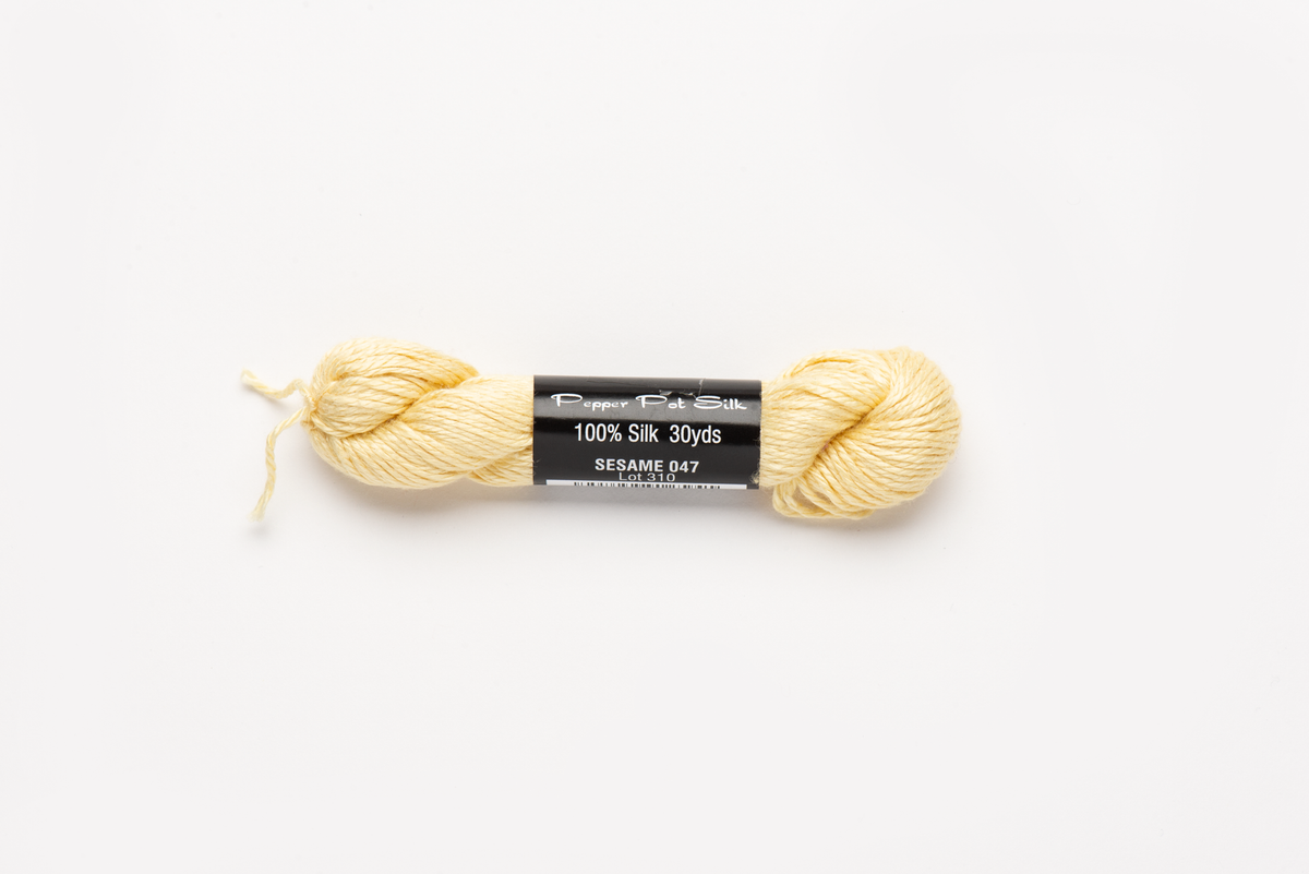 Pepper Pot Silk - 047 Sesame — silk skein for needlepoint, 18 mesh