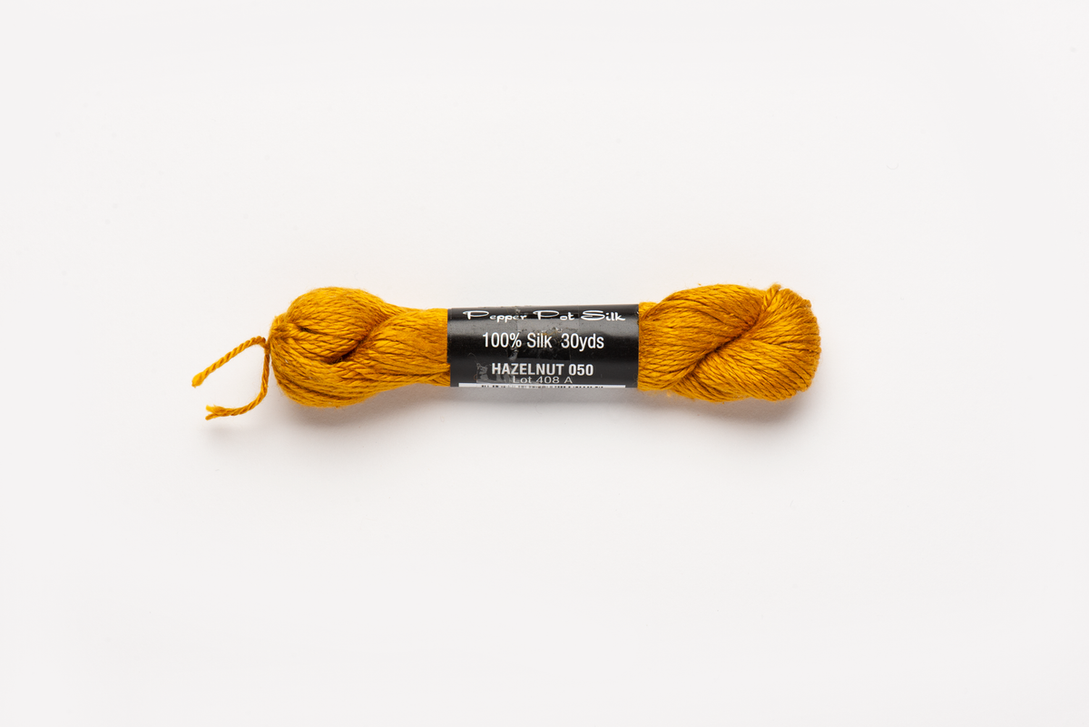 Pepper Pot Silk - 050 Hazelnut — silk skein for needlepoint, 18 mesh