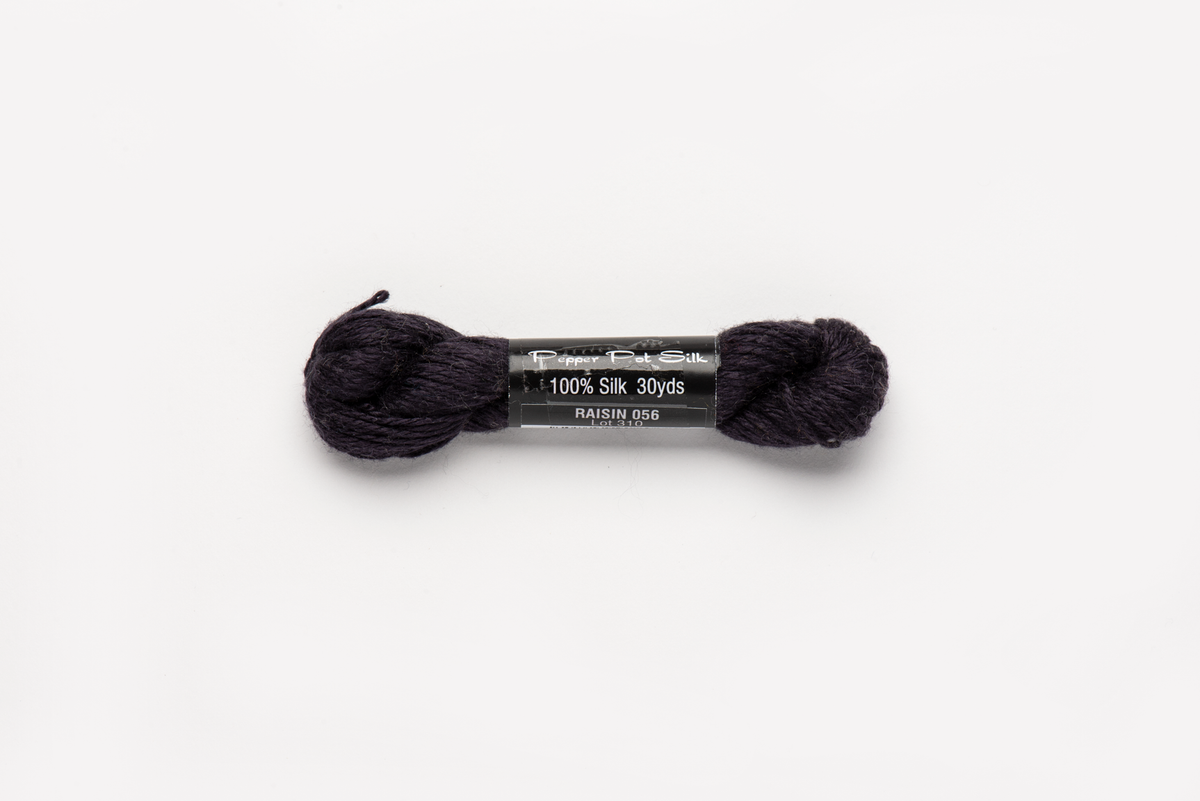 Pepper Pot Silk - 056 Raisin — silk skein for needlepoint, 18 mesh