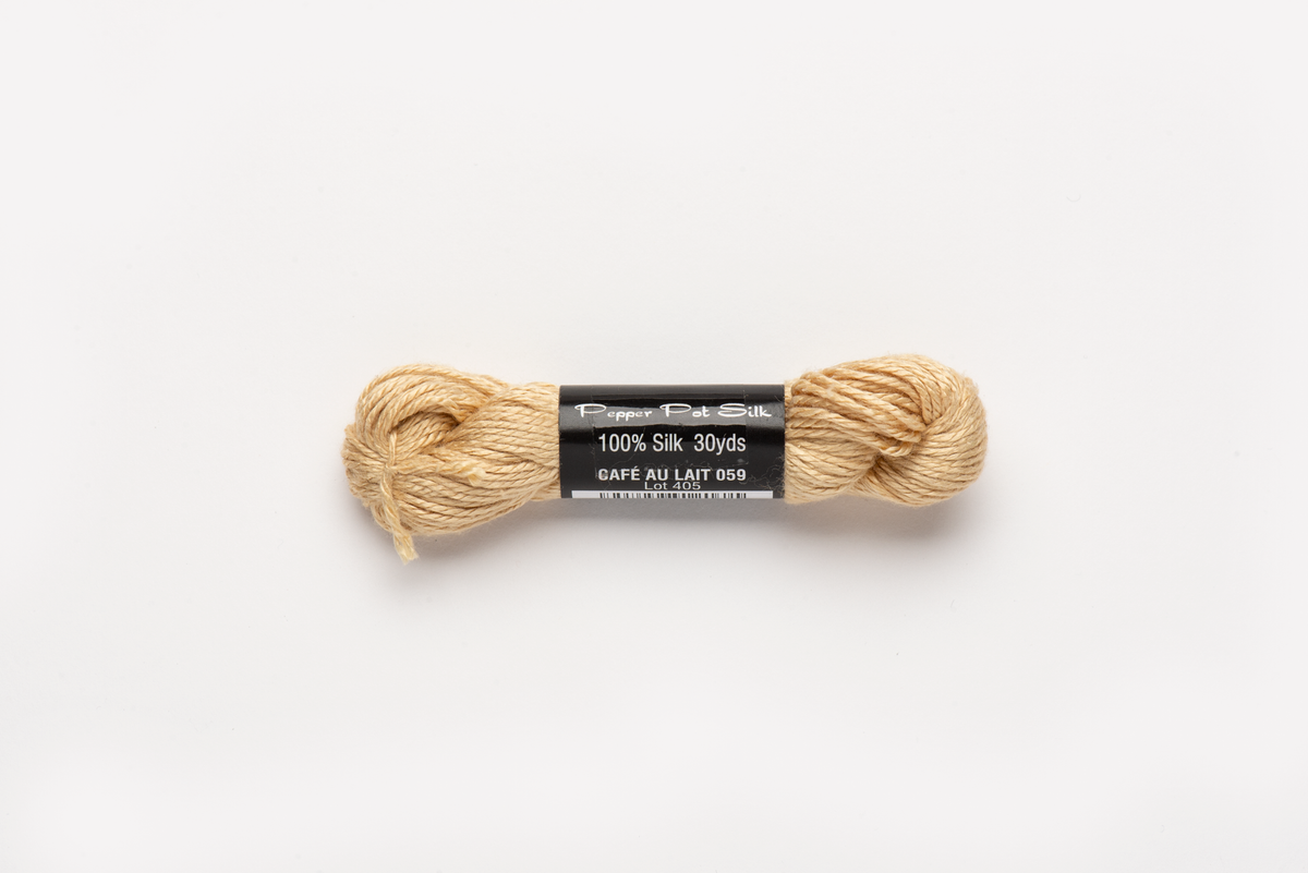 Pepper Pot Silk - 059 Café Au Lait — silk skein for needlepoint, 18 mesh