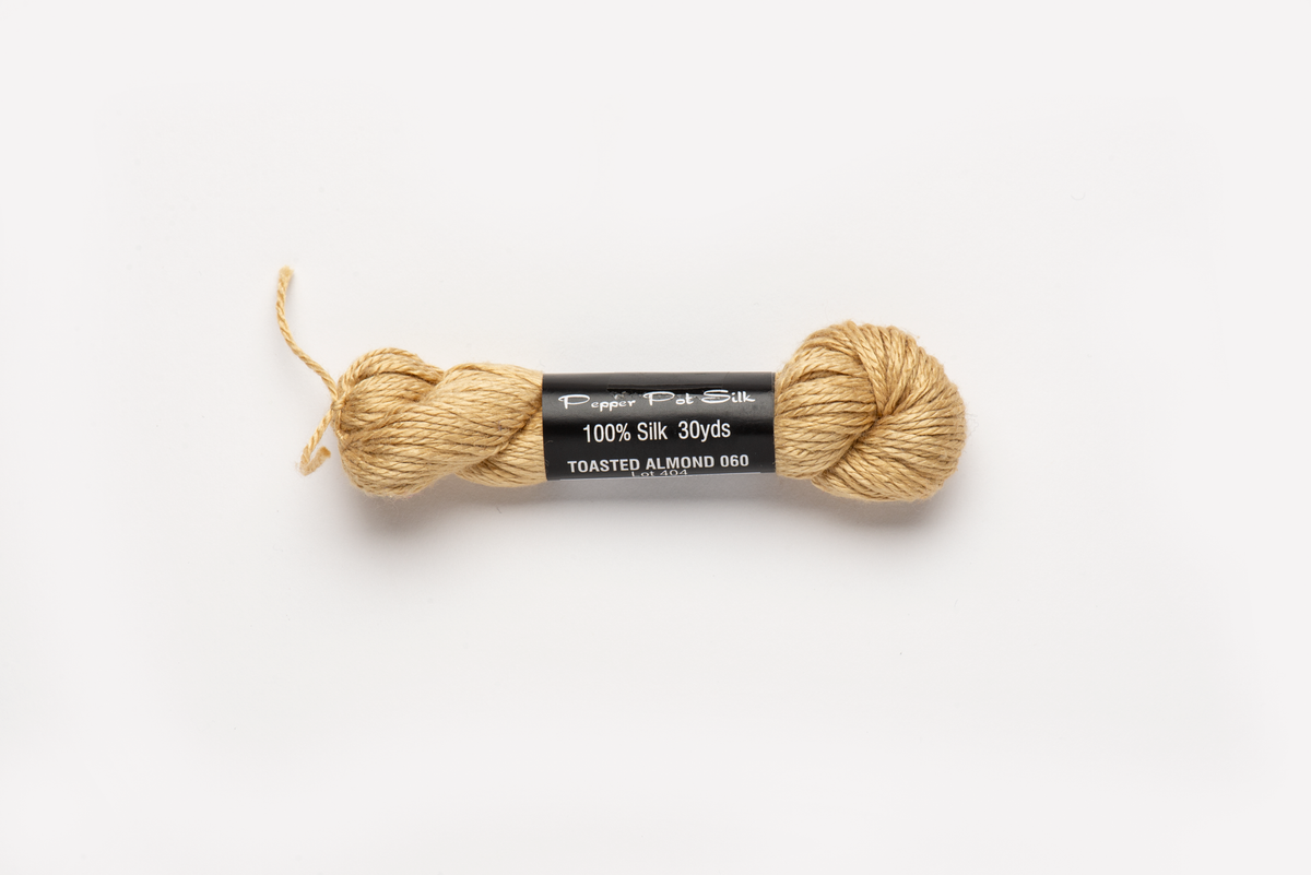 Pepper Pot Silk - 060 Toasted Almond — silk skein for needlepoint, 18 mesh